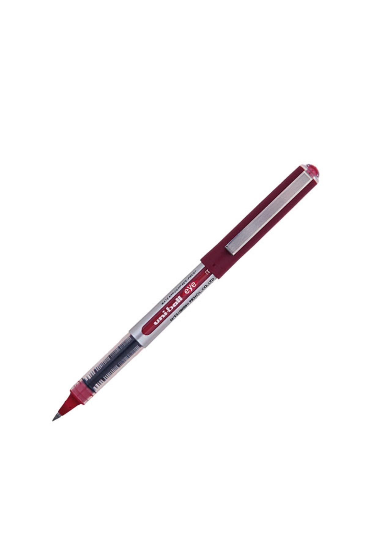 Roller Kalem (12 adet) 10 Eye Broad Jel Bilye Uç İmza Kalemi 1.0 MM Kırmızı UB-150