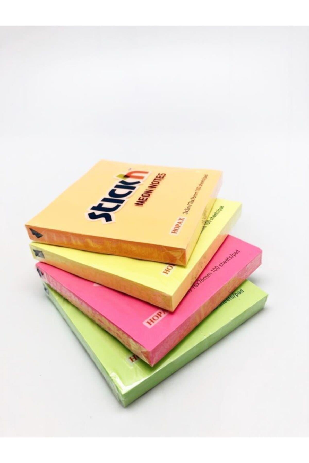 Stıck'n Neon Not Kağıdı 76x76mm 4'lü
