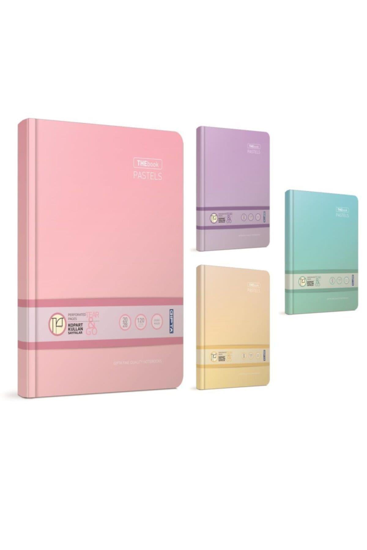 Thebook Pastels Sert Kapak Not Defteri 20x28cm 160 Yaprak Çizgisiz (2 Li Paket) 3306