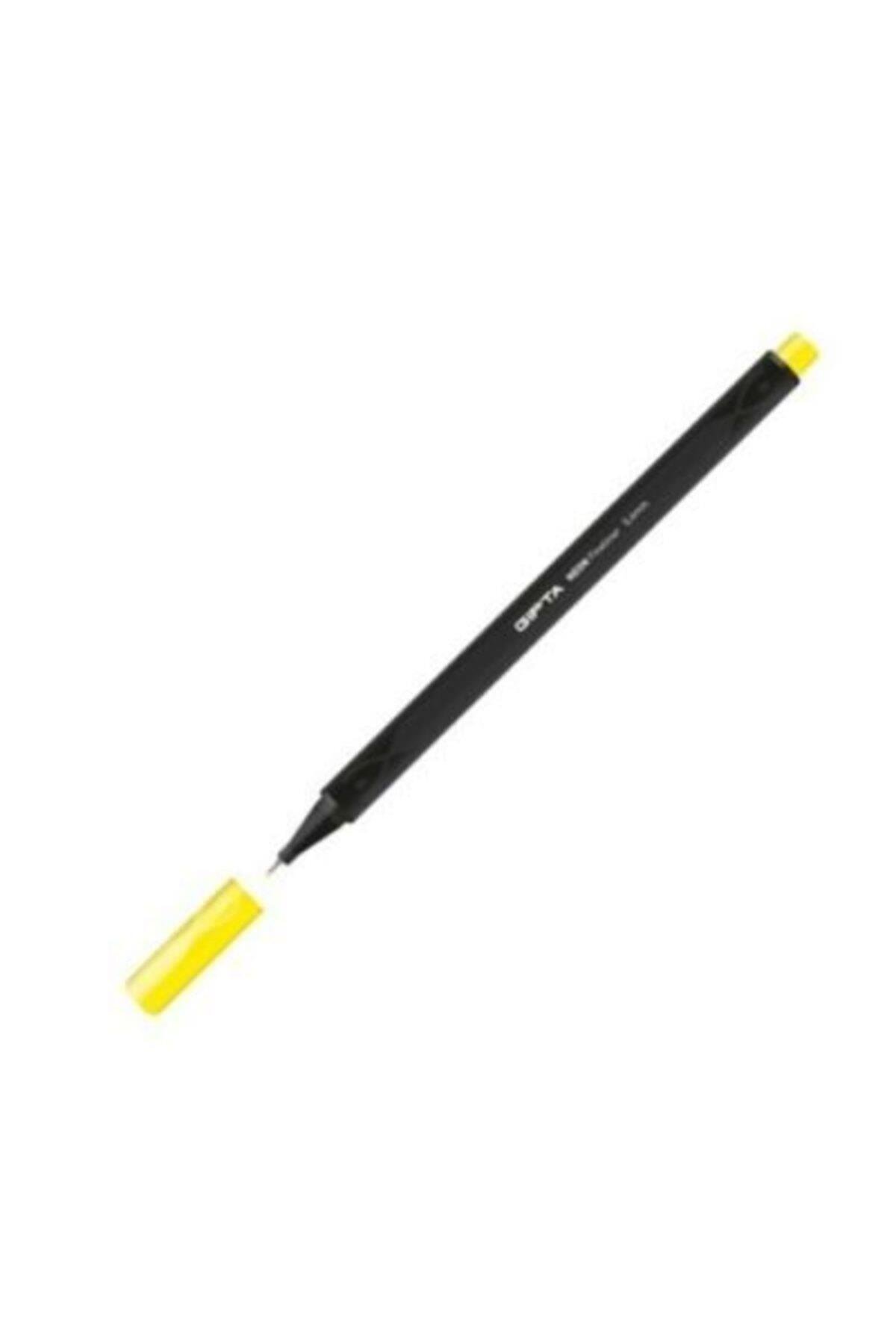 Üçgen Fineliner Kalem 0.4 mm Neon Sarı