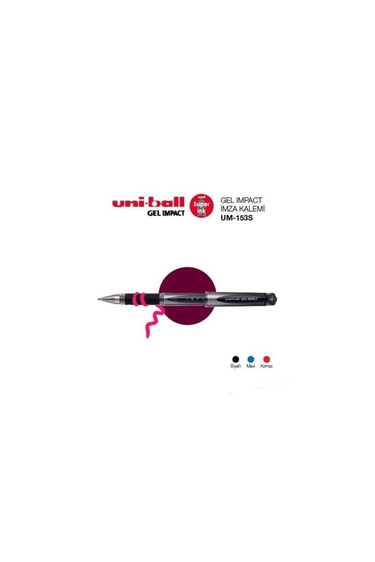 Uni-ball Roller Kalem Signo Broad Jel Bilye Uç Imza Kalemi 1.0 Mm Mavi Um-153s