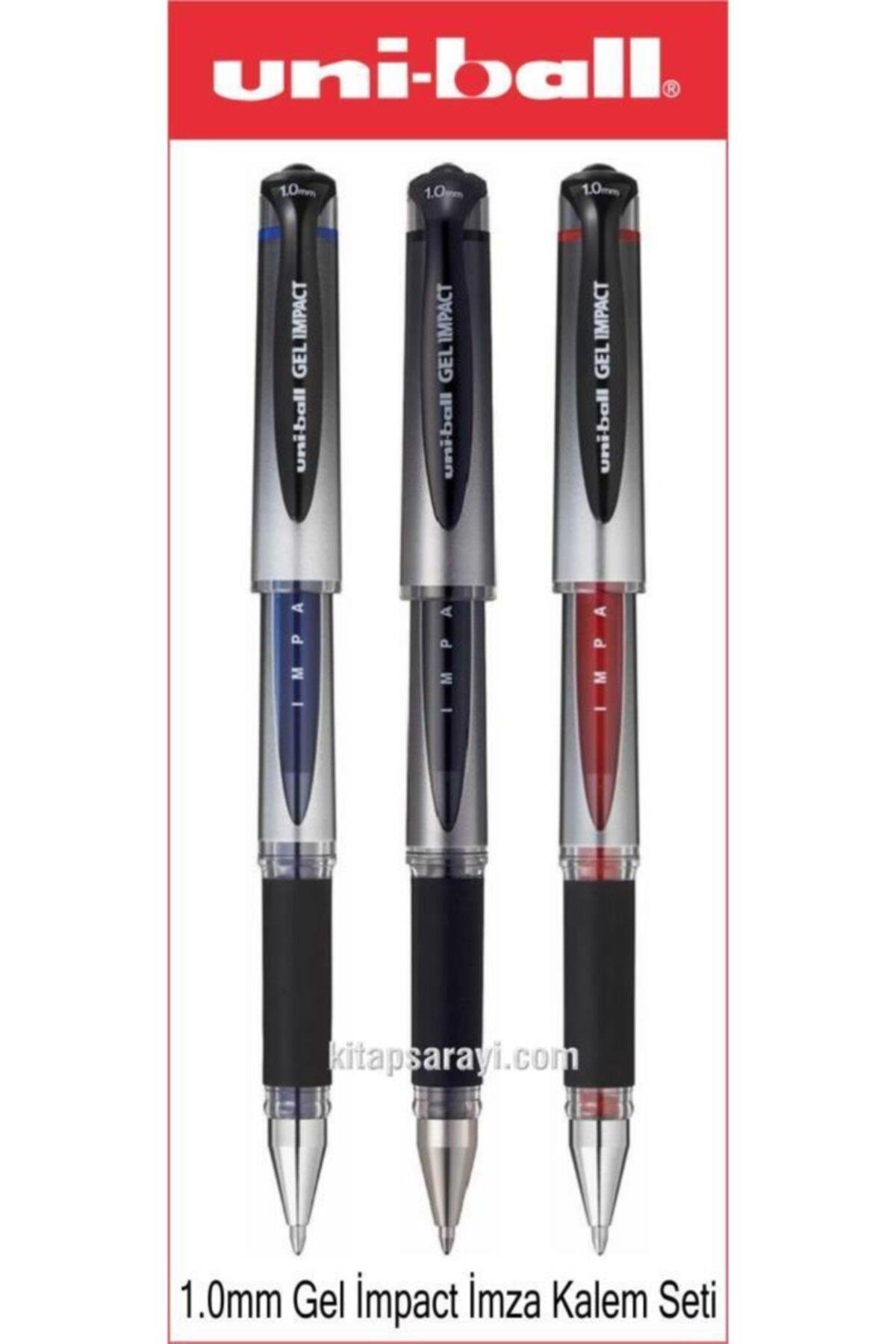 Uniball Jel Impact 1.0 Mm Imza Kalemi Seti 3 Adet Um-153s