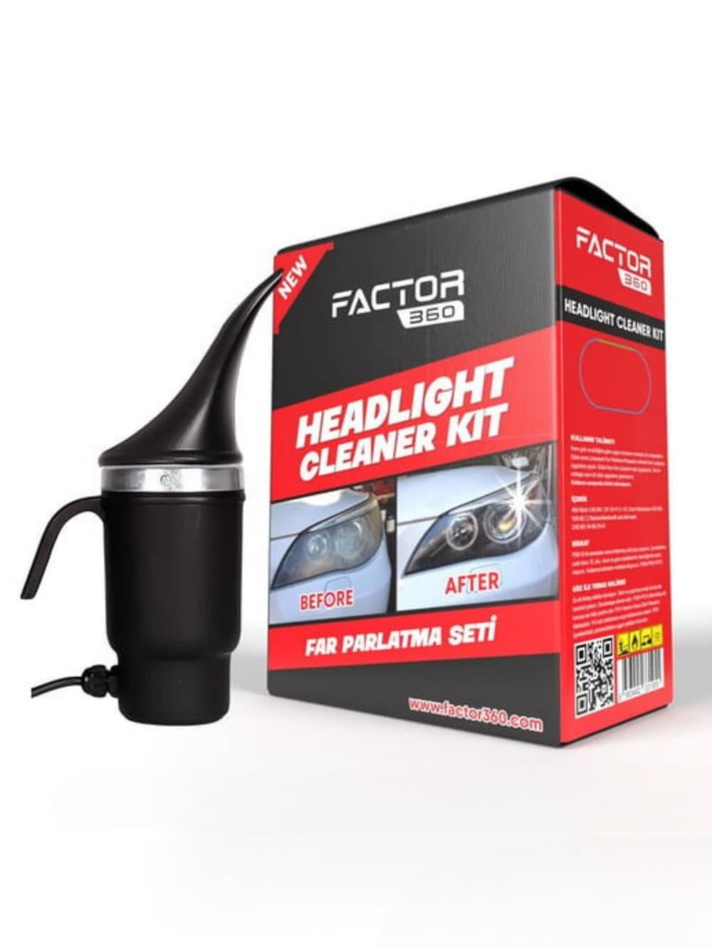 Araba Far Parlatma Temizleme Seti  