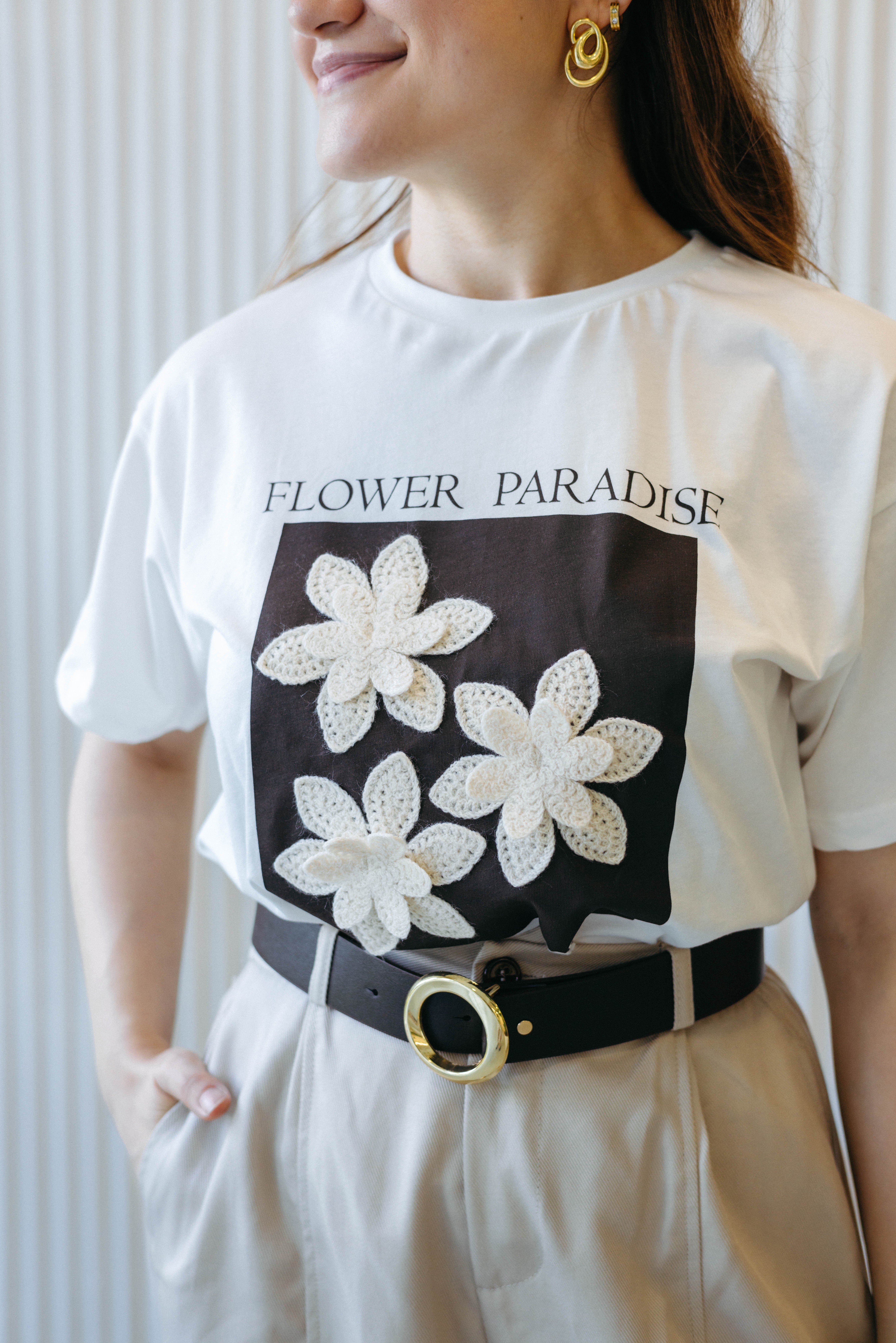 Papatya T-shirt Ekru