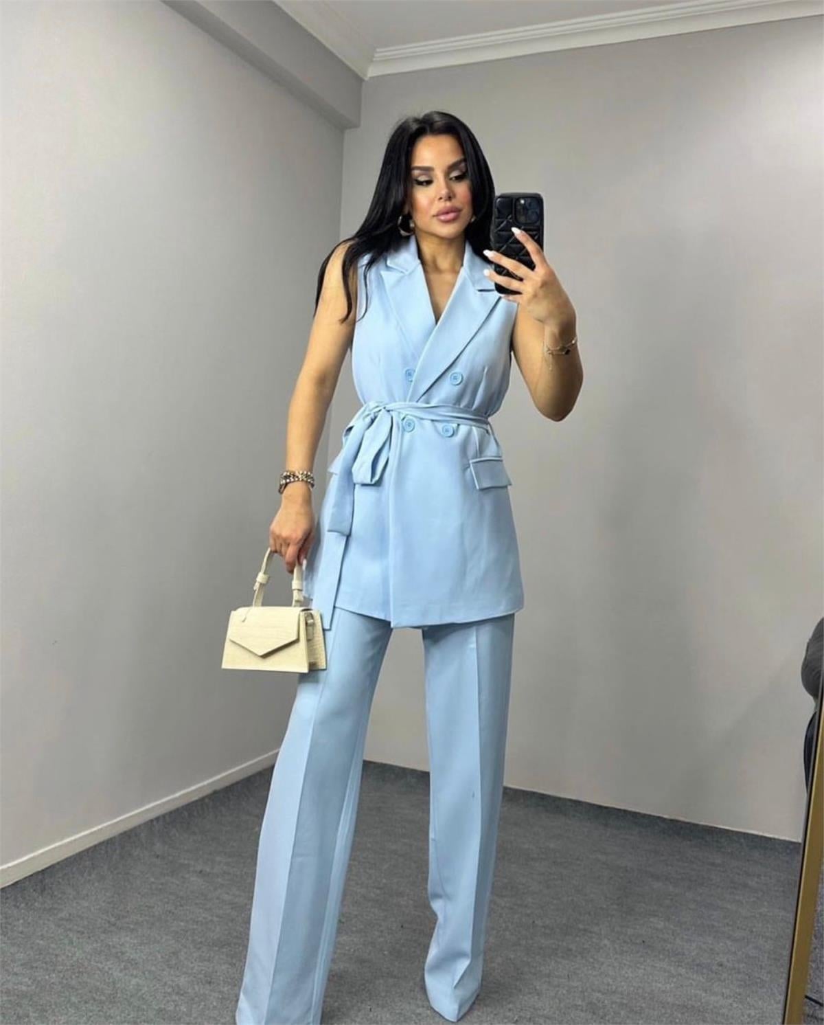 3076 Takım Bebe Mavi