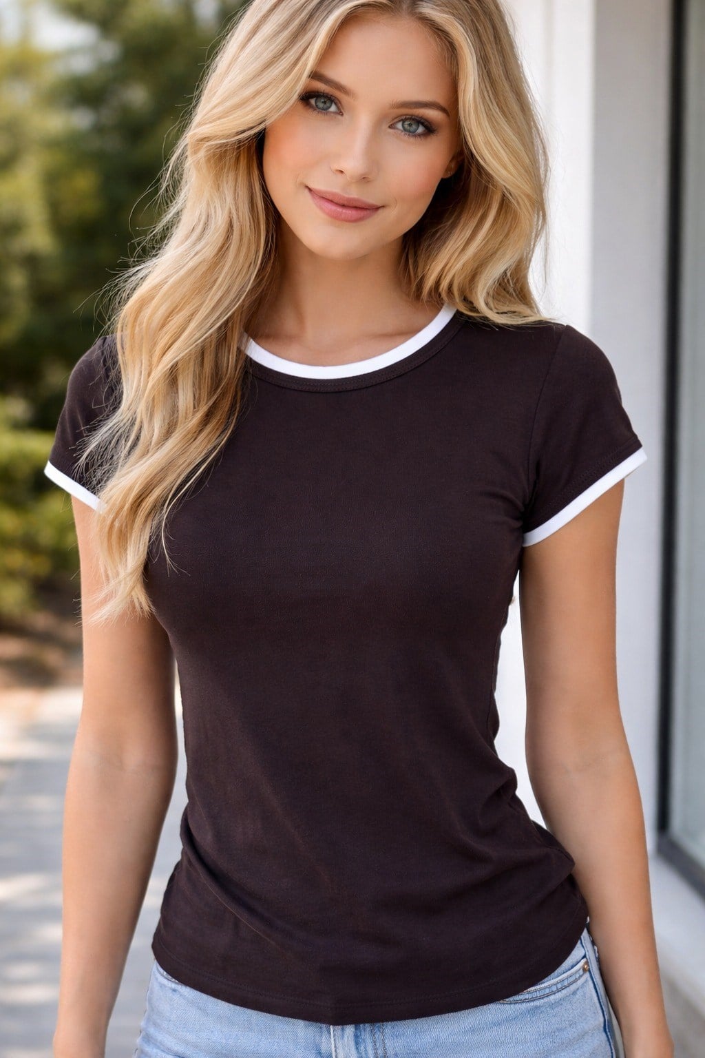 Biyeli Viscon Likralı ZR Model T-Shirt