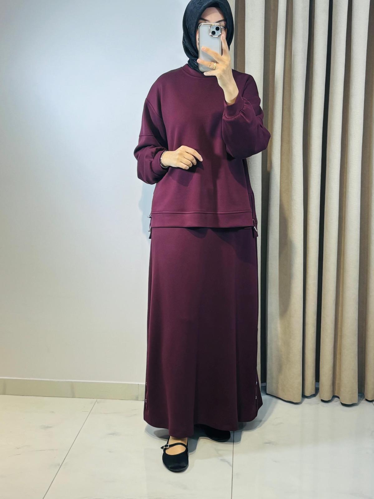 ALESYA ETEK TAKIM BORDO