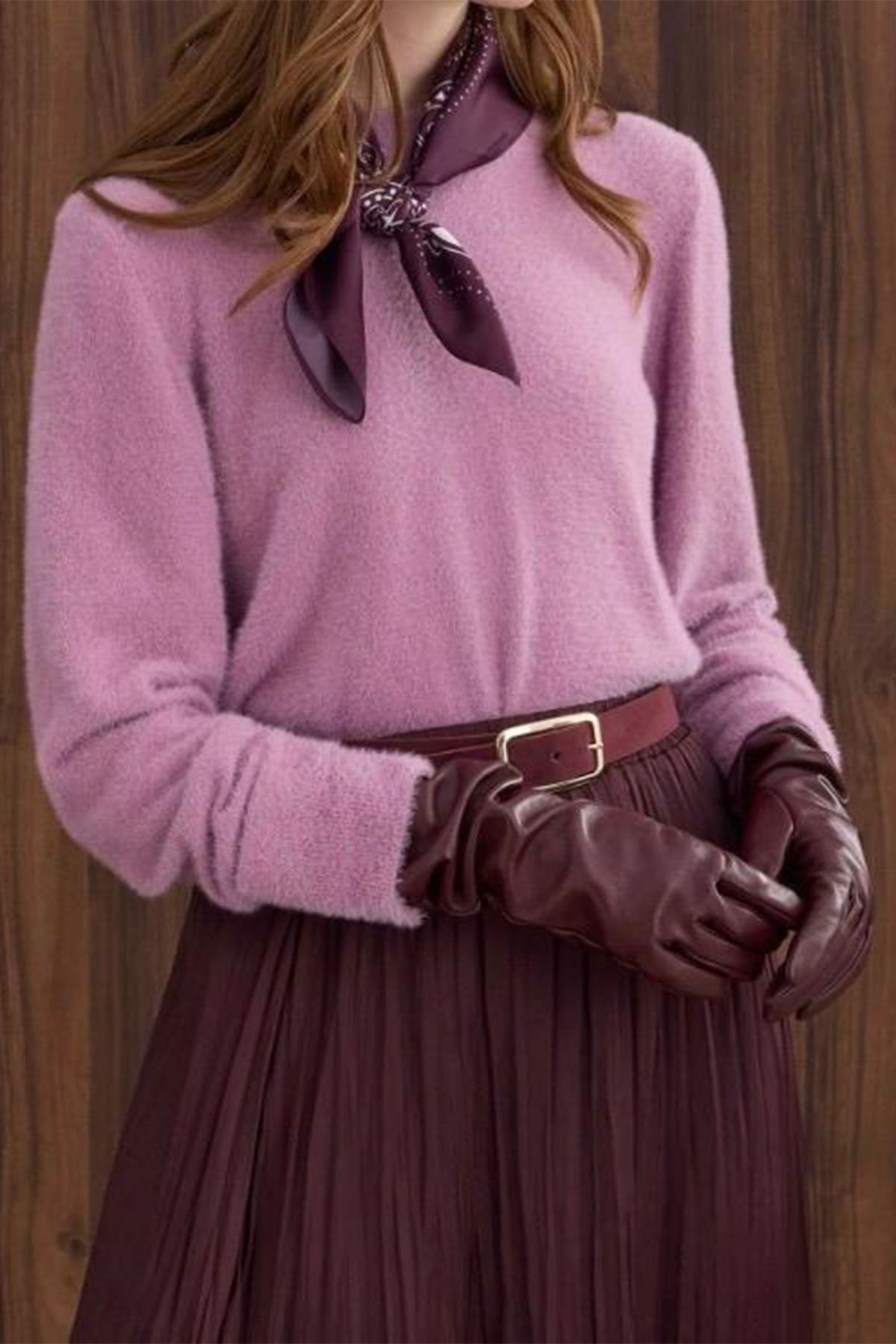 İnce Tüylü Basic Kazak Violet