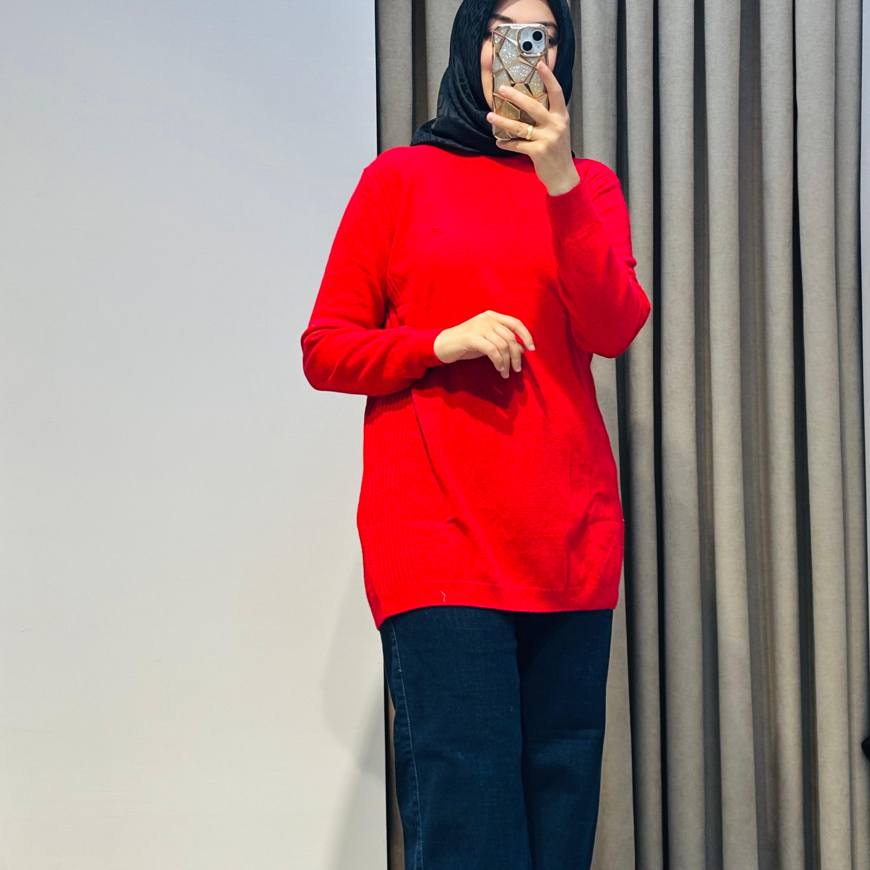 TIĞ TRİKO BASİC CASHMERE KIRMIZI