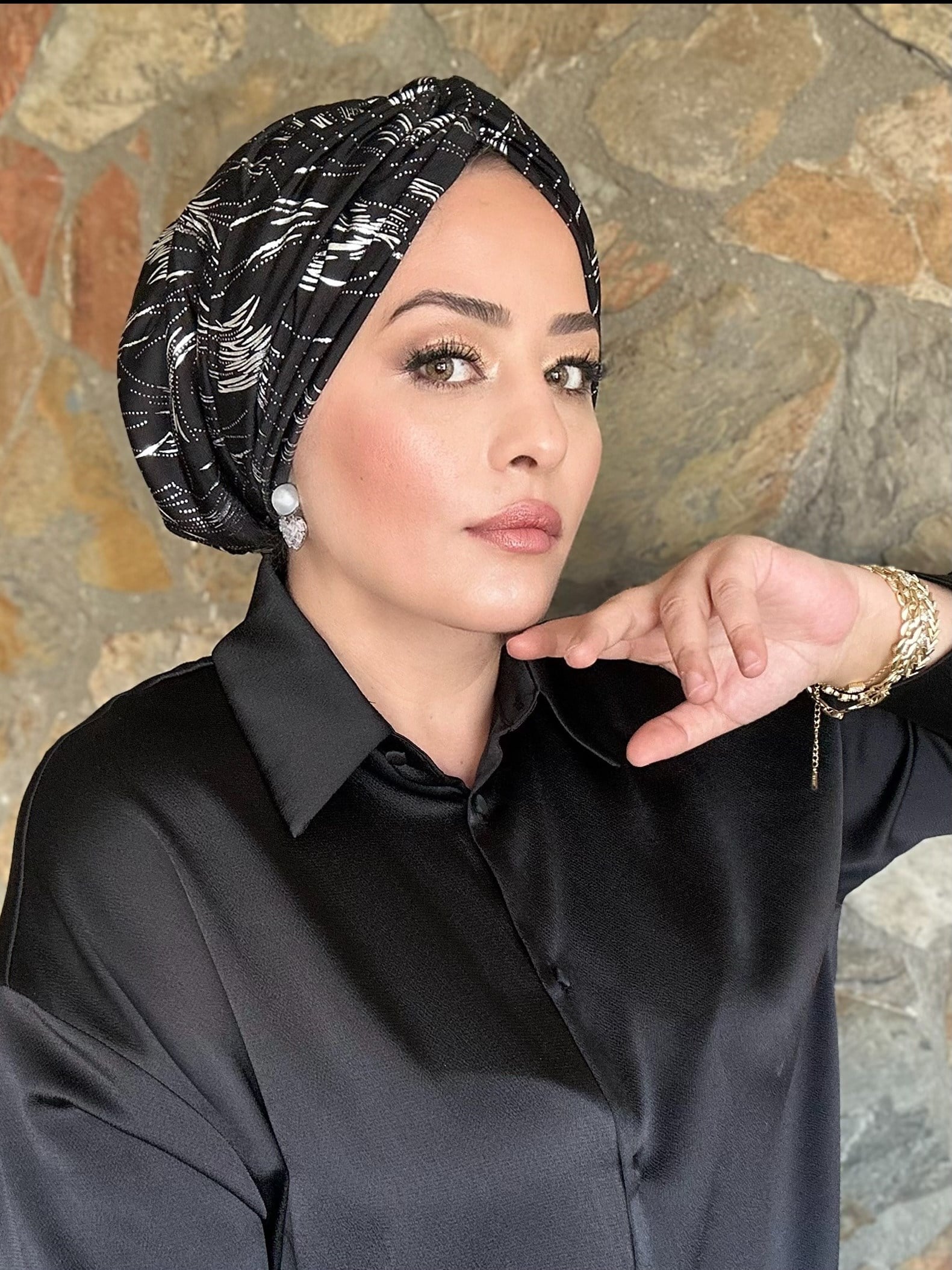 GÜMÜŞ VARAKLI DÜĞÜM DOLGULU BONE