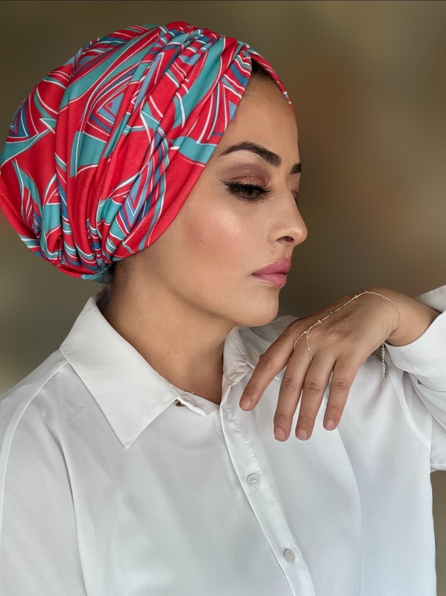MERCAN DESENLİ DRAPE DOLGULU BONE