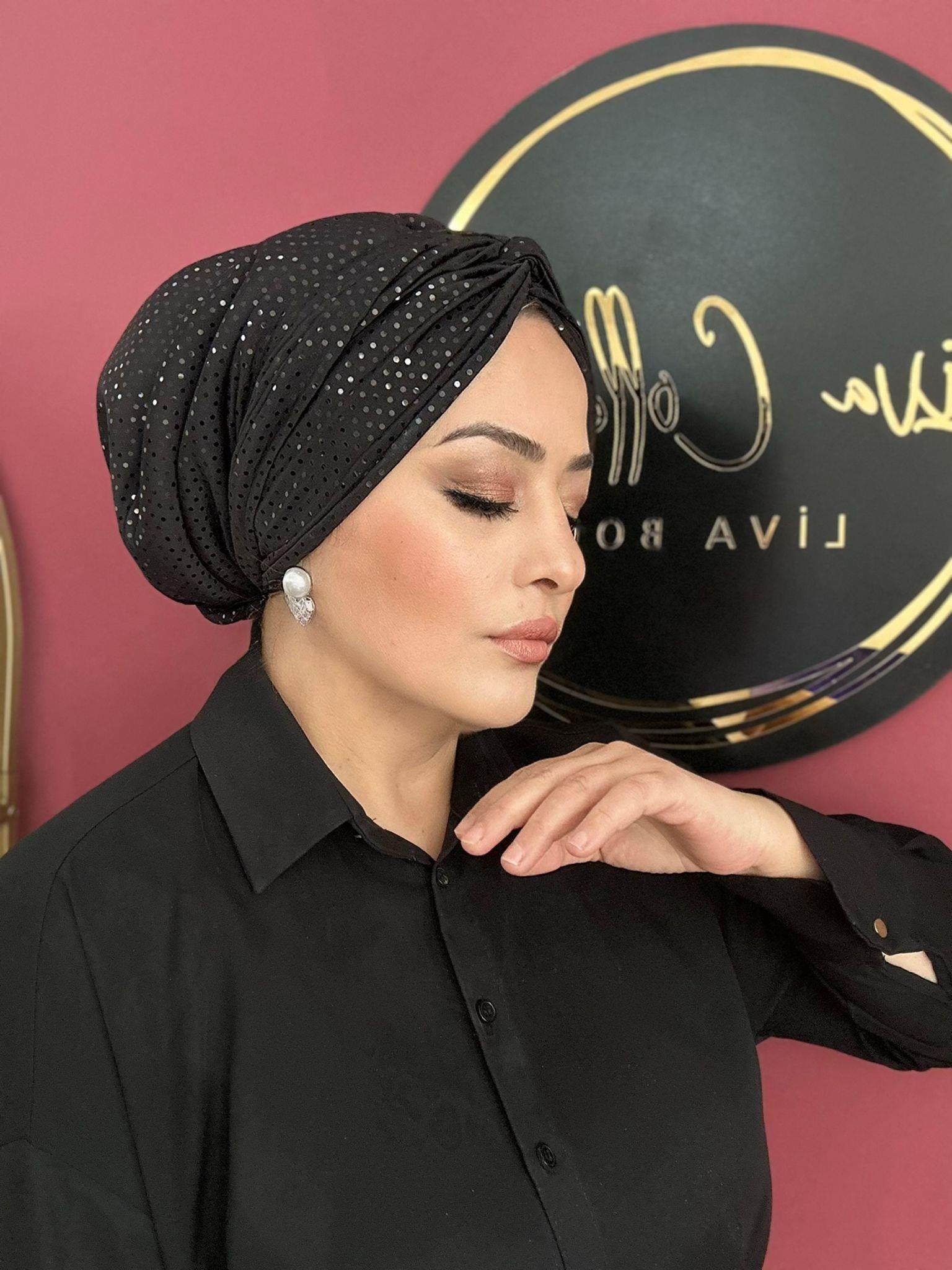 SİYAH AYNALI DÜĞÜM DOLGULU BONE