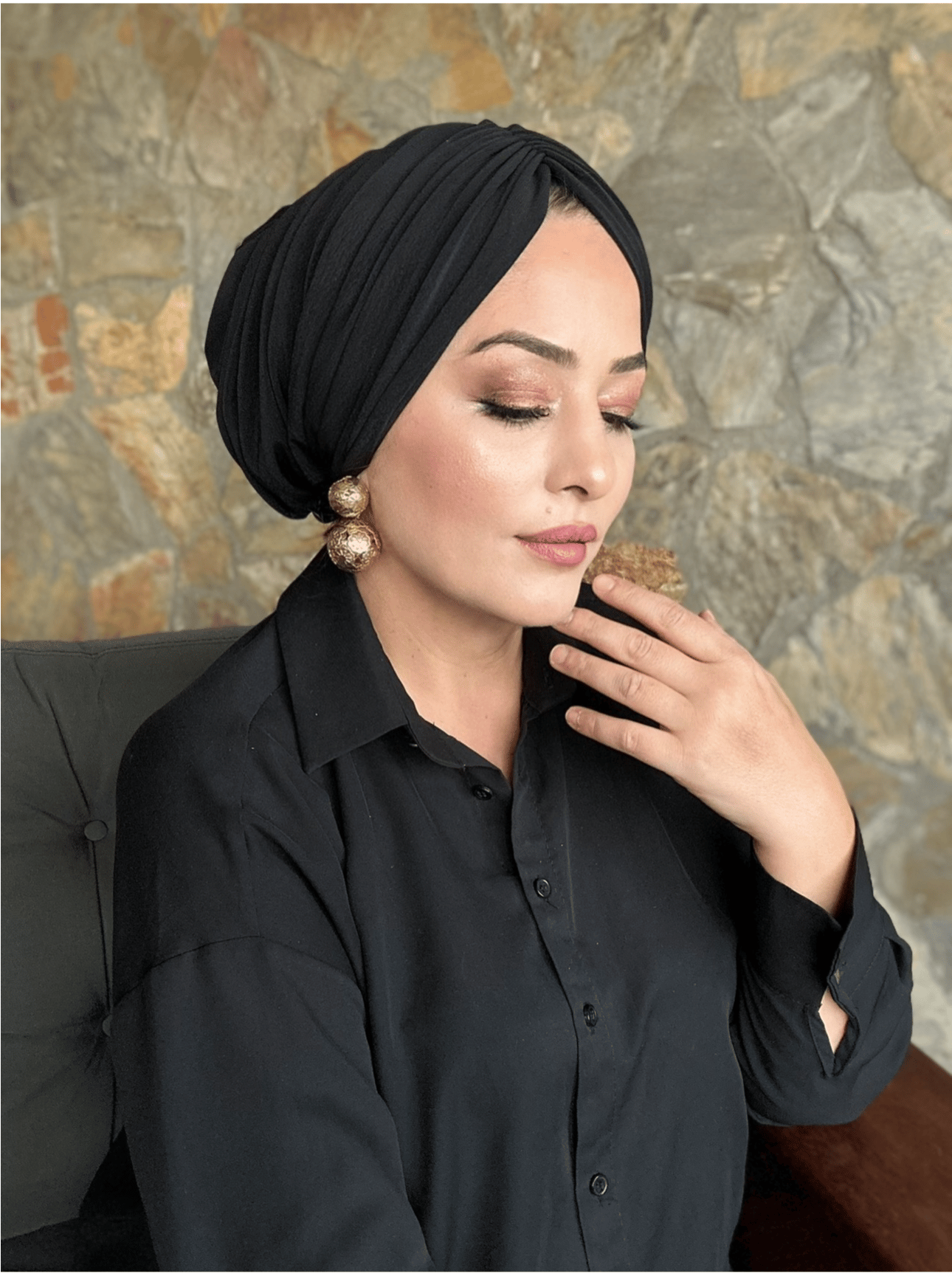 SİYAH DRAPE  DOLGUSUZ BONE