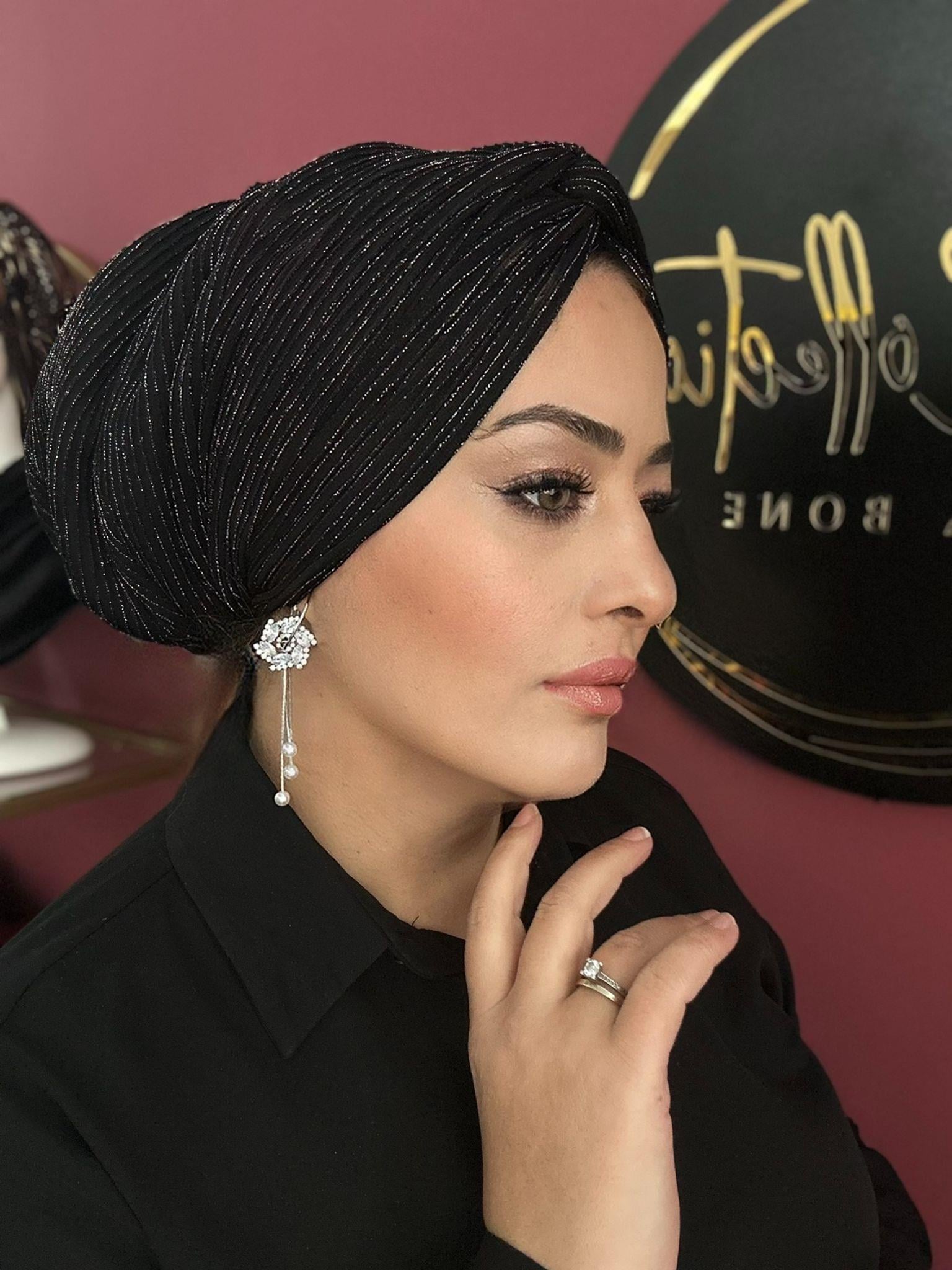 SİYAH GÜMÜŞ SİMLİ DÜĞÜM DOLGULU BONE