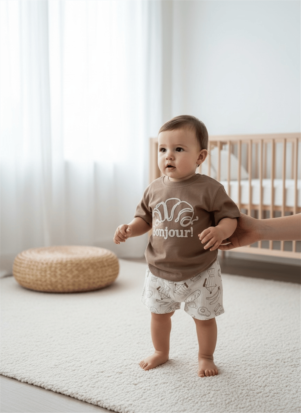 Bonjour Unisex Müslin Şortlu Bebek Takım