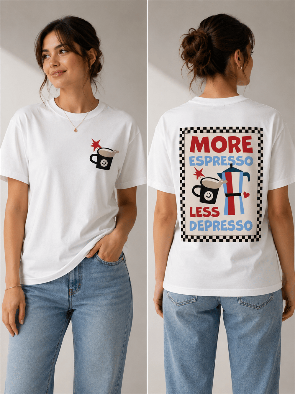 Yetişkin More Espresso Baskılı Tişört