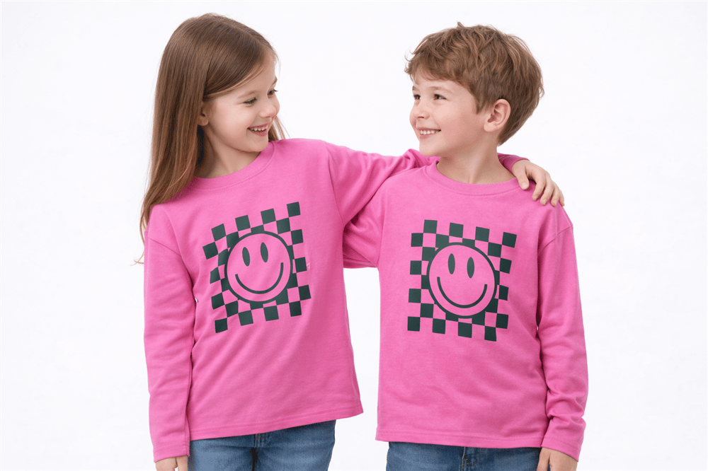 %100 Pamuk Oeko-Tex Sertifikalı Pembe Unisex Tişört