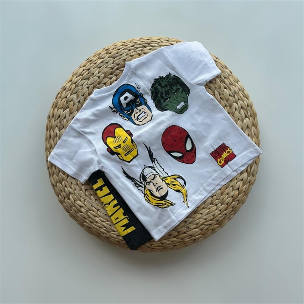 Ön Arka Marvel Baskılı Erkek Çocuk Takım