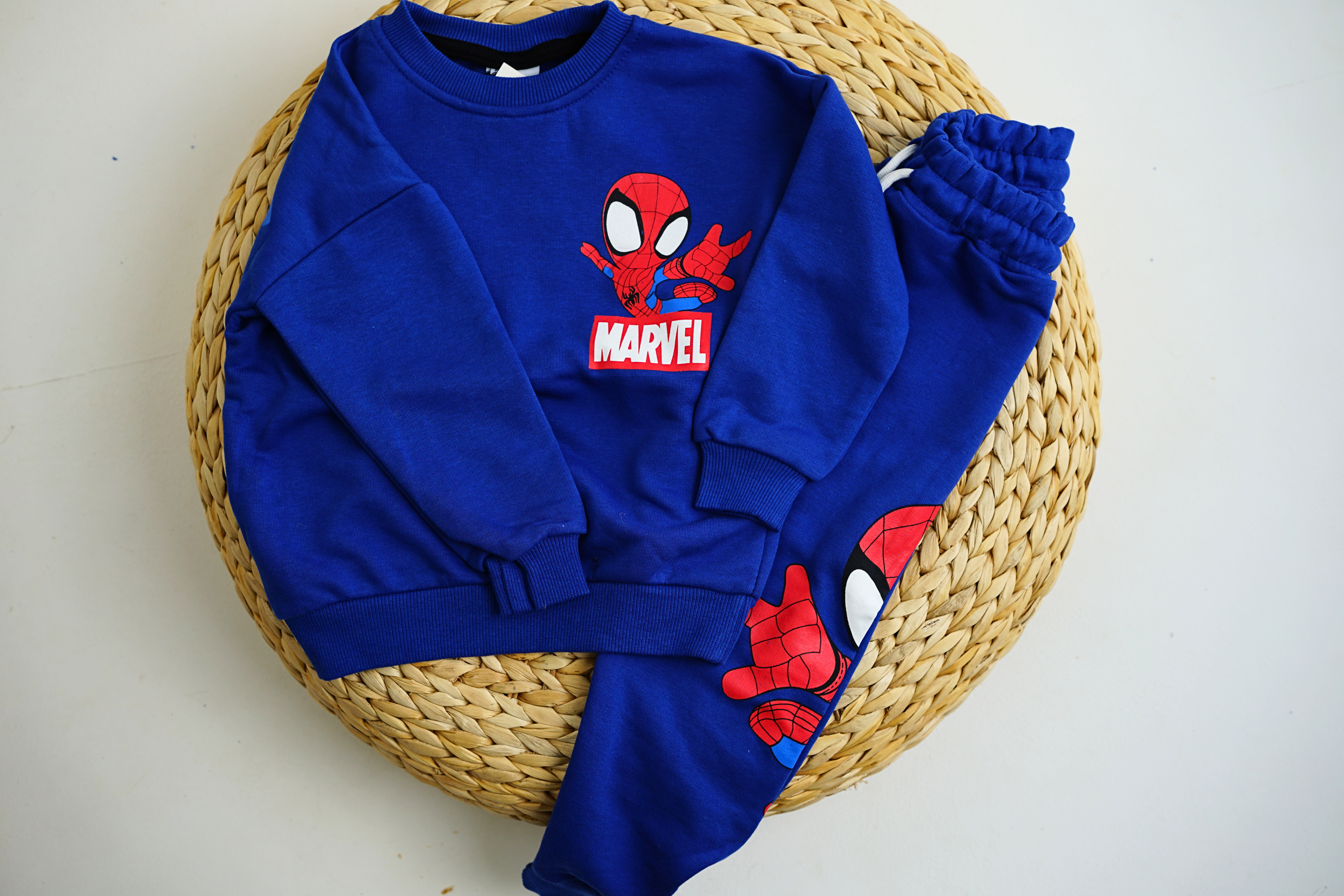 Spiderman Baskılı Üç İplik Şardonsuz Erkek Çocuk Takım