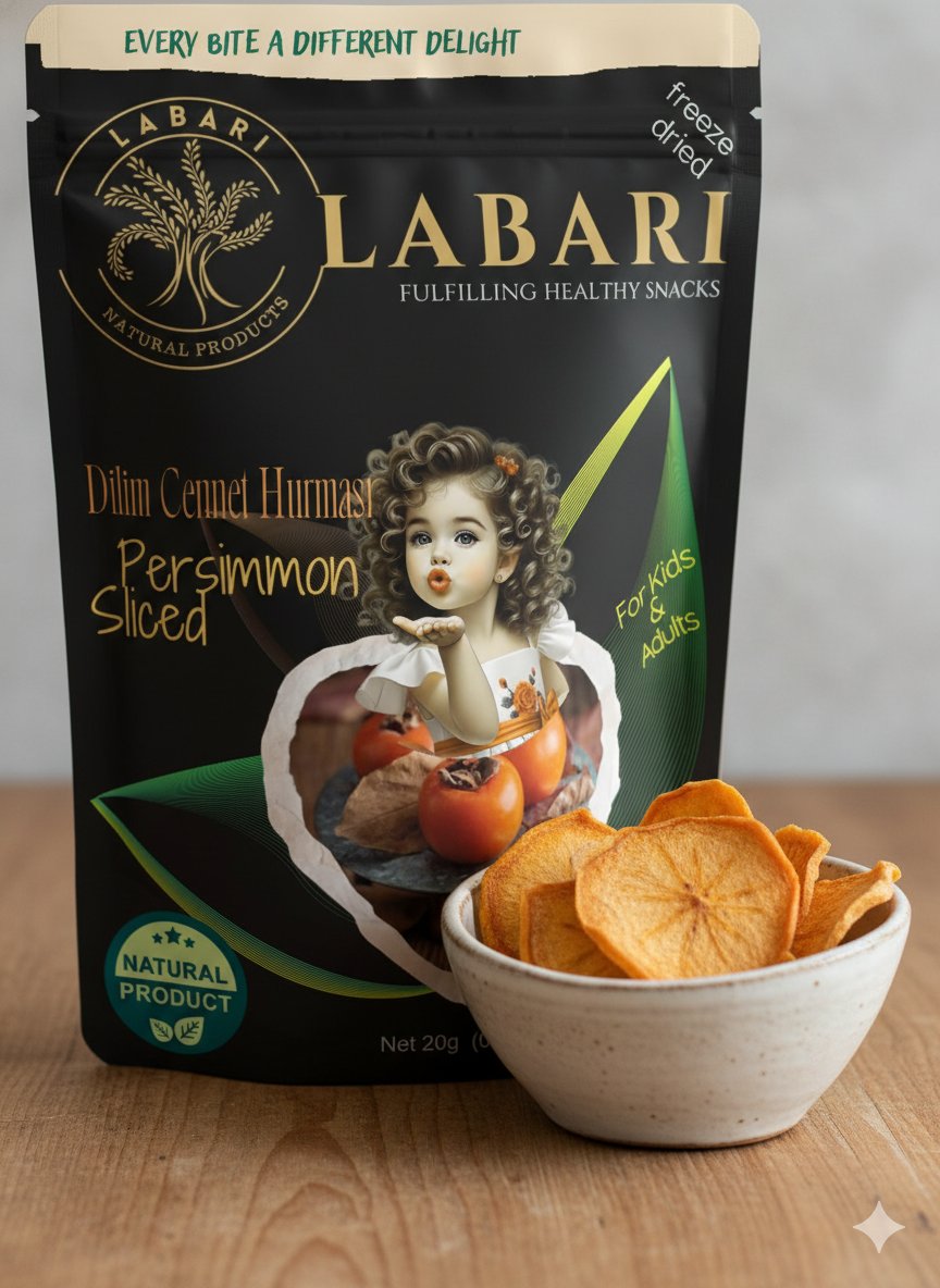 Labari Dondurularak Kurutulmuş Cennet Hurması Dilimleri 20 gram