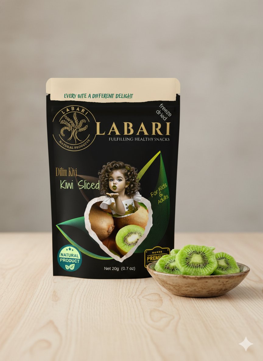 Labari Dondurularak Kurutulmuş Kivi Meyvesi Dilimleri 20 gram