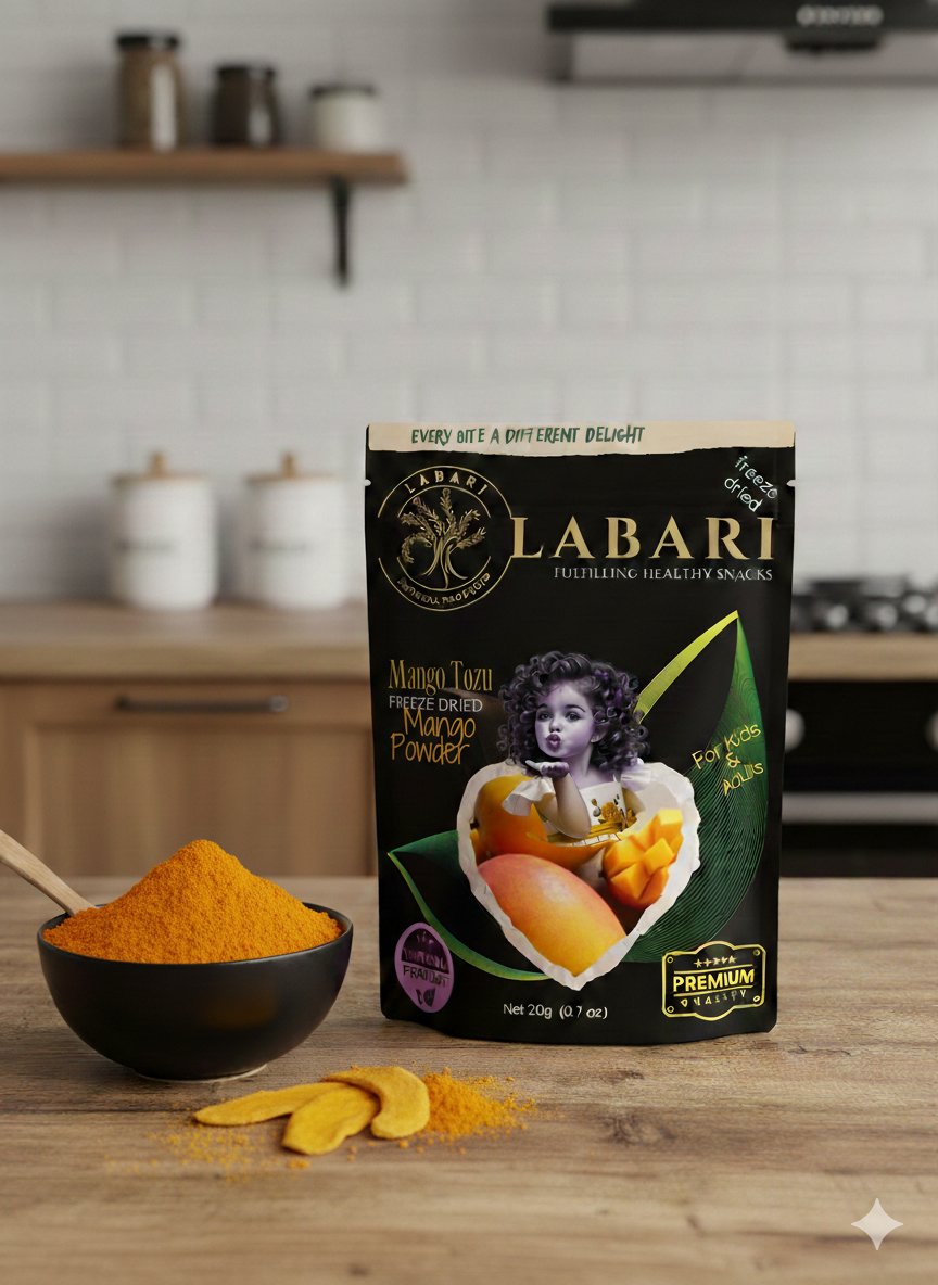 Labari Dondurularak Kurutulmuş Mango Tozu 40 gram
