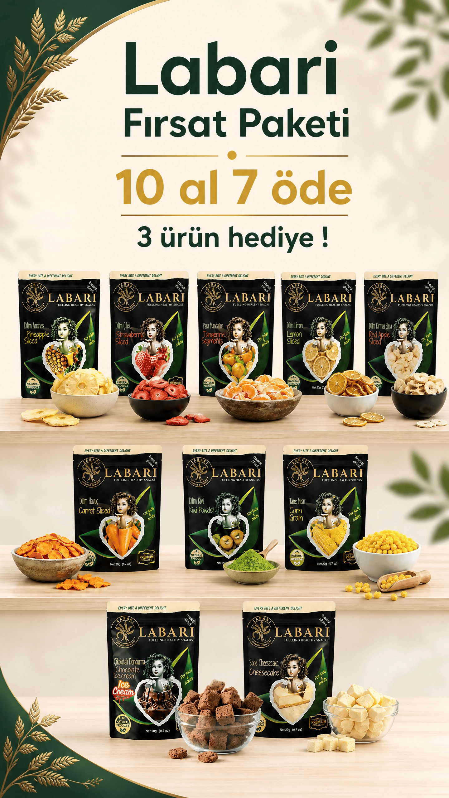 Labari Fırsat Paketi 10 al 7 öde !