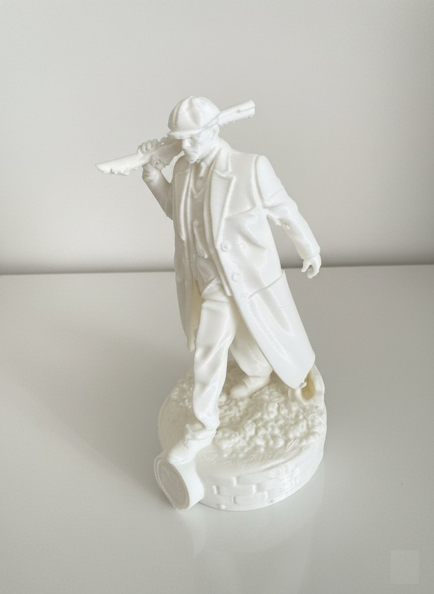 Labari Thomas Shelby Figürü Beyaz Renk Boyanabilir 15 cm