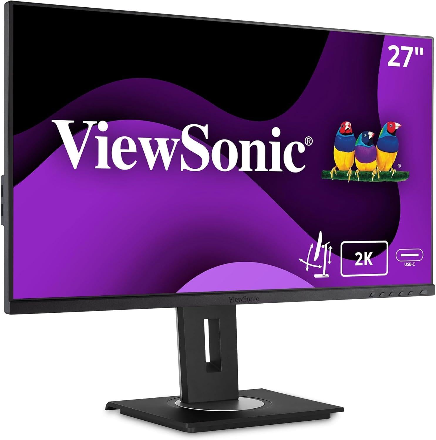 Viewsonic Business Monitor VG2755-2K (27 Ips Qhd Hdmi Dp Type-C Usb Hub Ergonomik Pivot Yükseklik-Ay