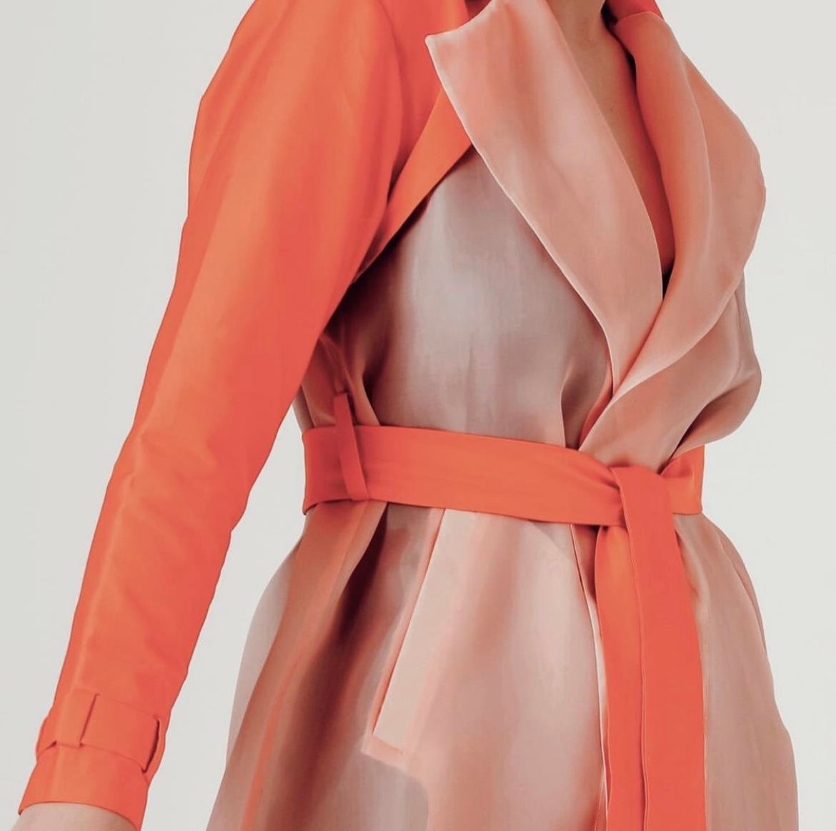 Thali Trench Coat - Organze Trençkot