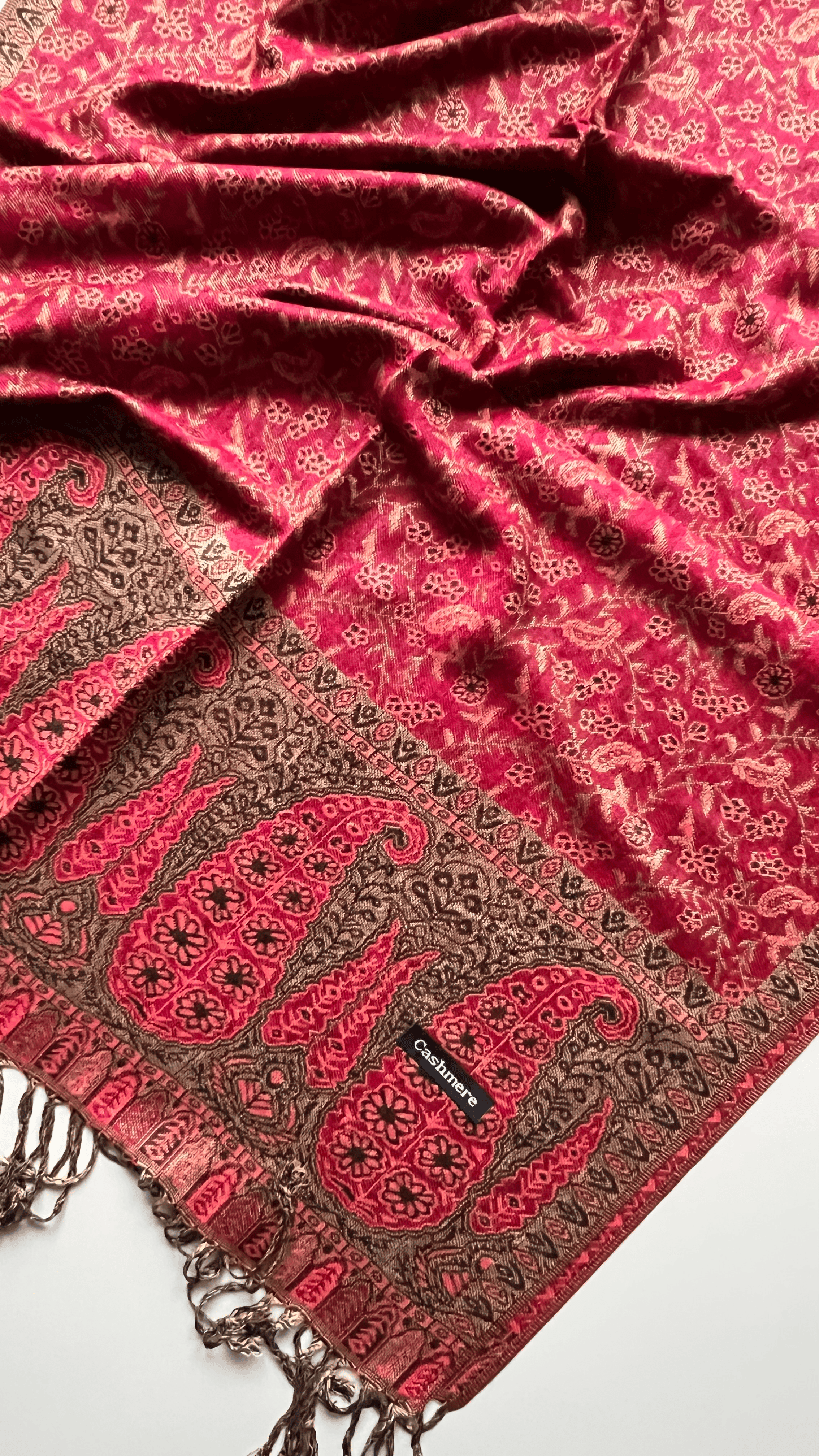 Kırmızı Kaşmir Şal 180x70