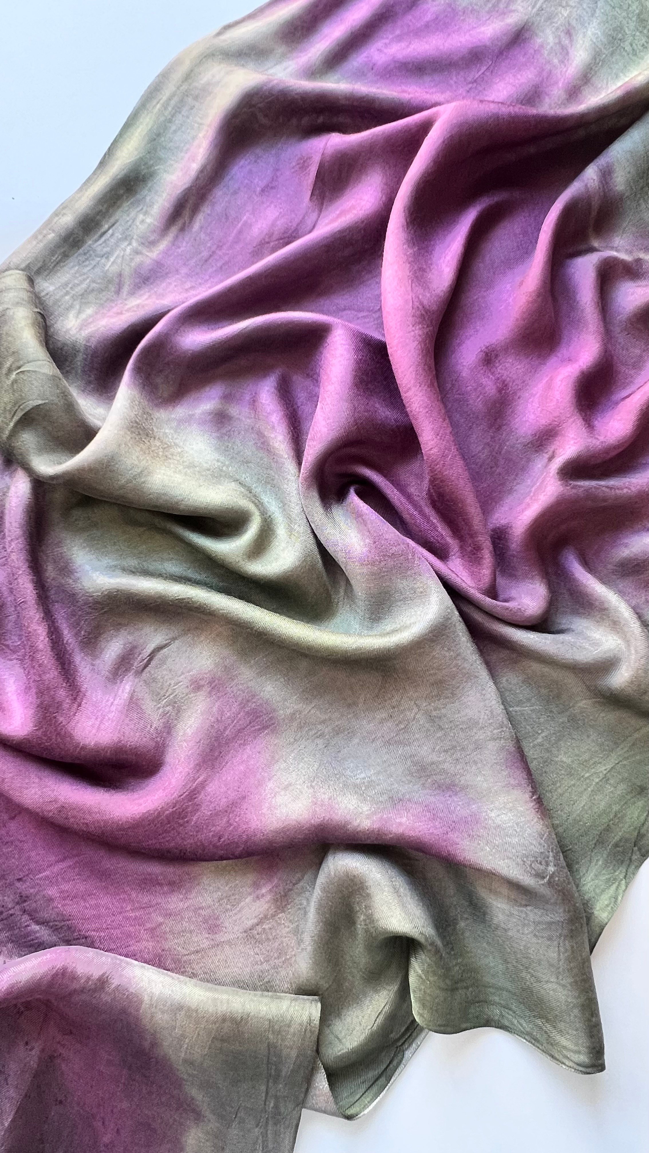 Mor Yeşil Ebruli Kelagayi Eşarp 140x140