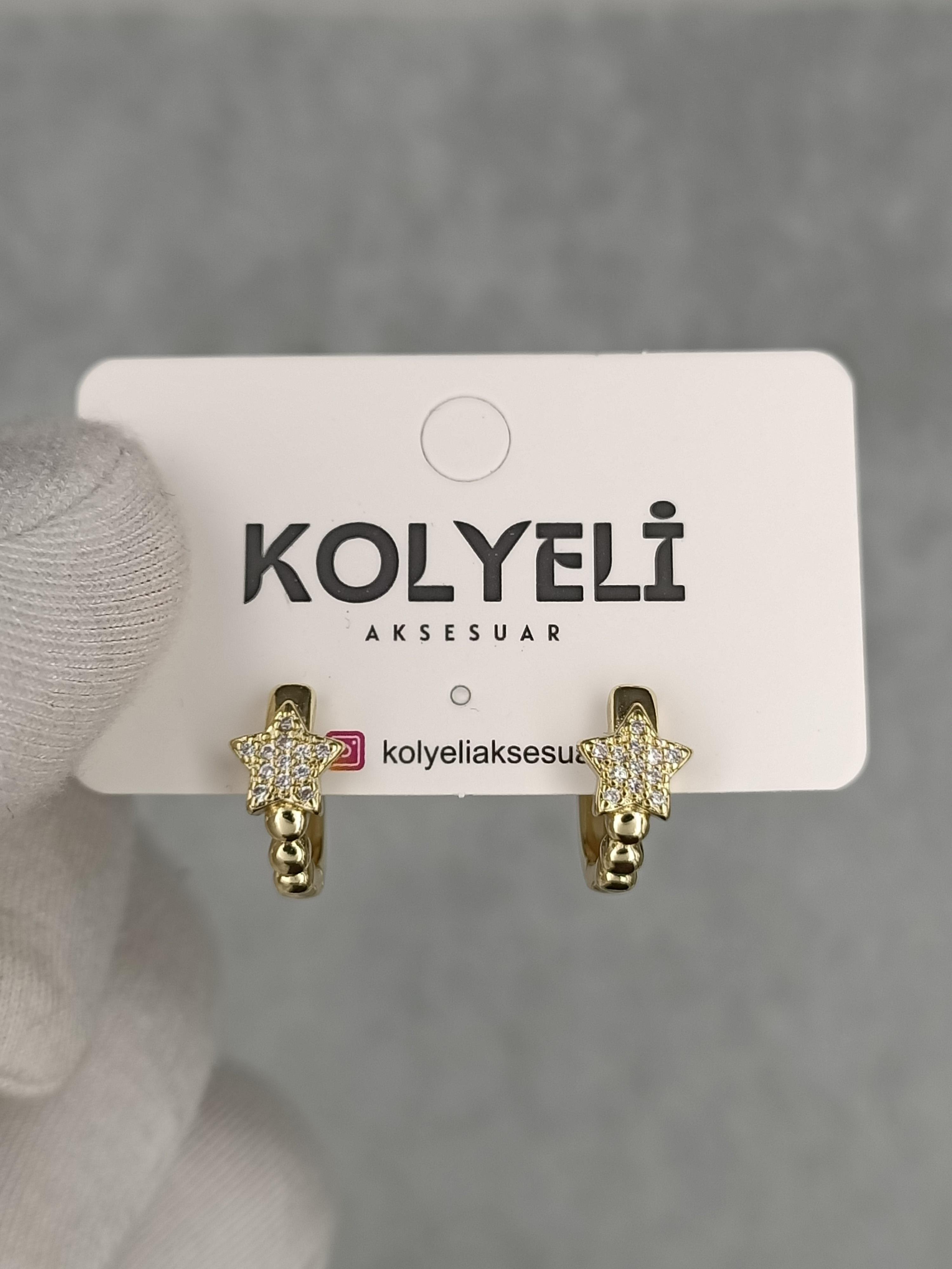 Xuping küpe (14 ayar altın rengi)