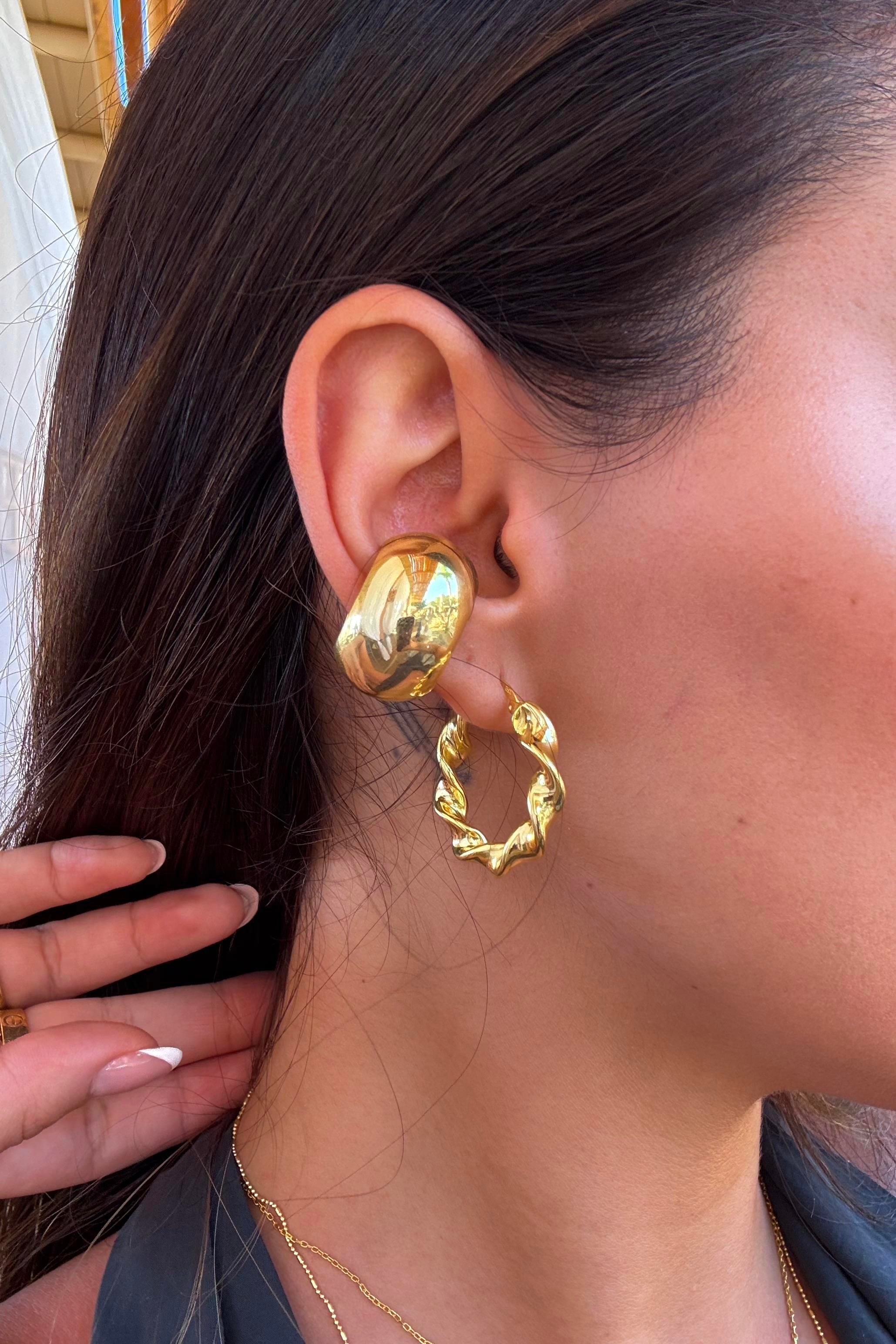 925 GÜMÜŞ/ BOMBELİ EARCUFF