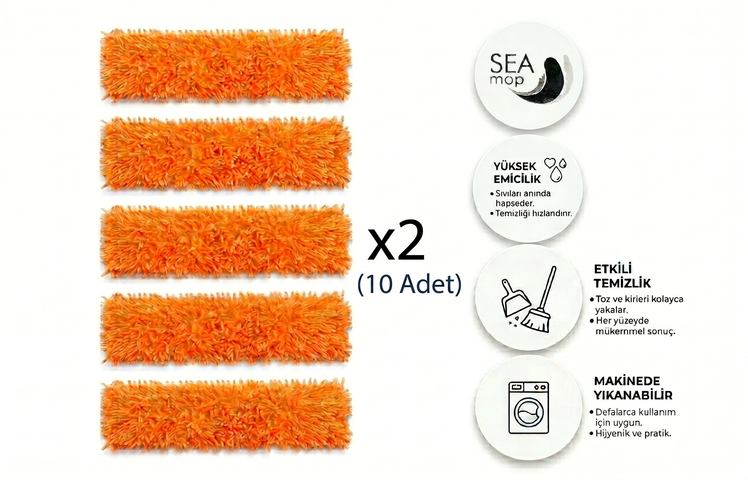 Makarna Mop 80 Cm 10'lu