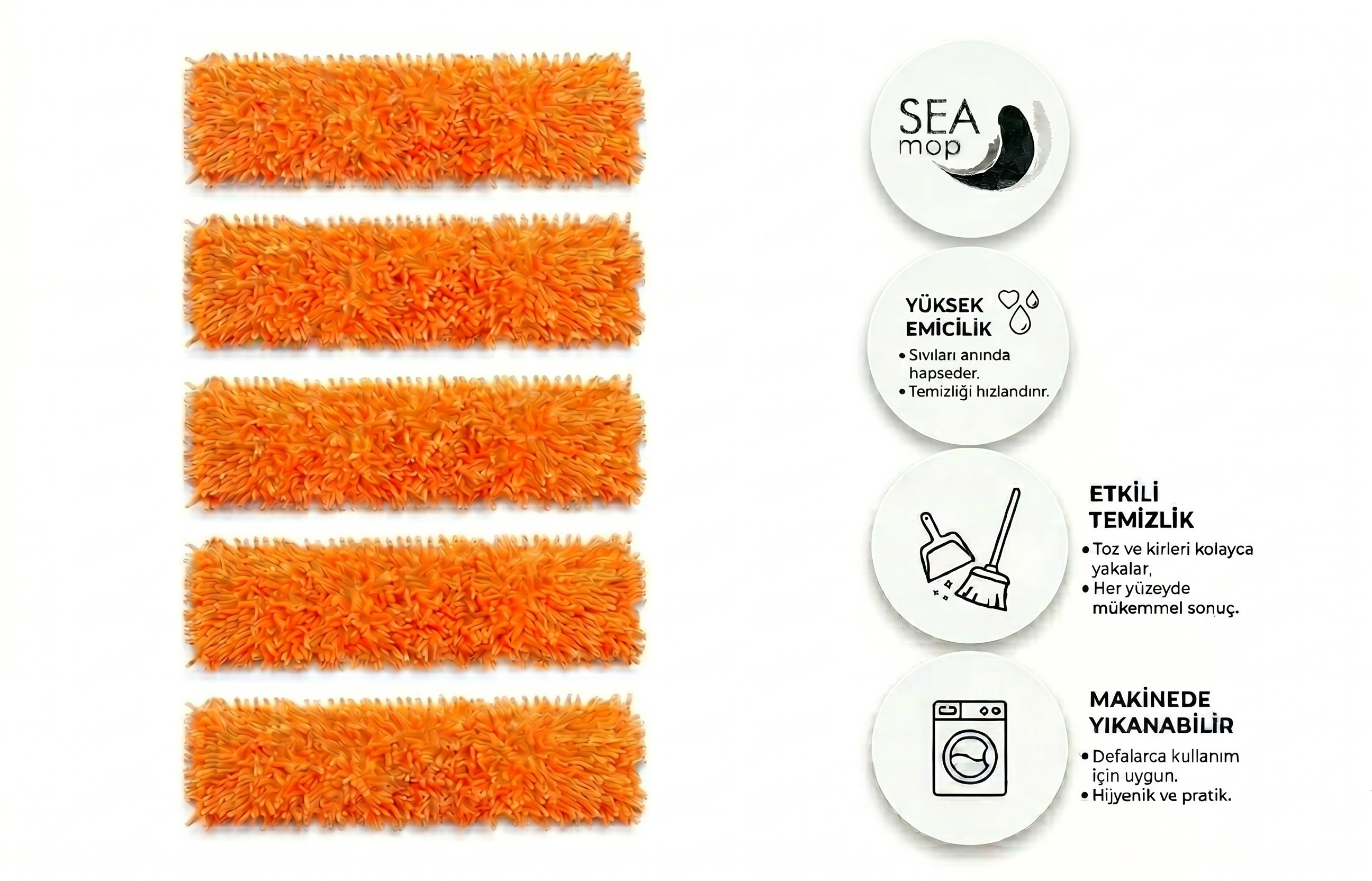 Makarna Mop 80 Cm 5'li