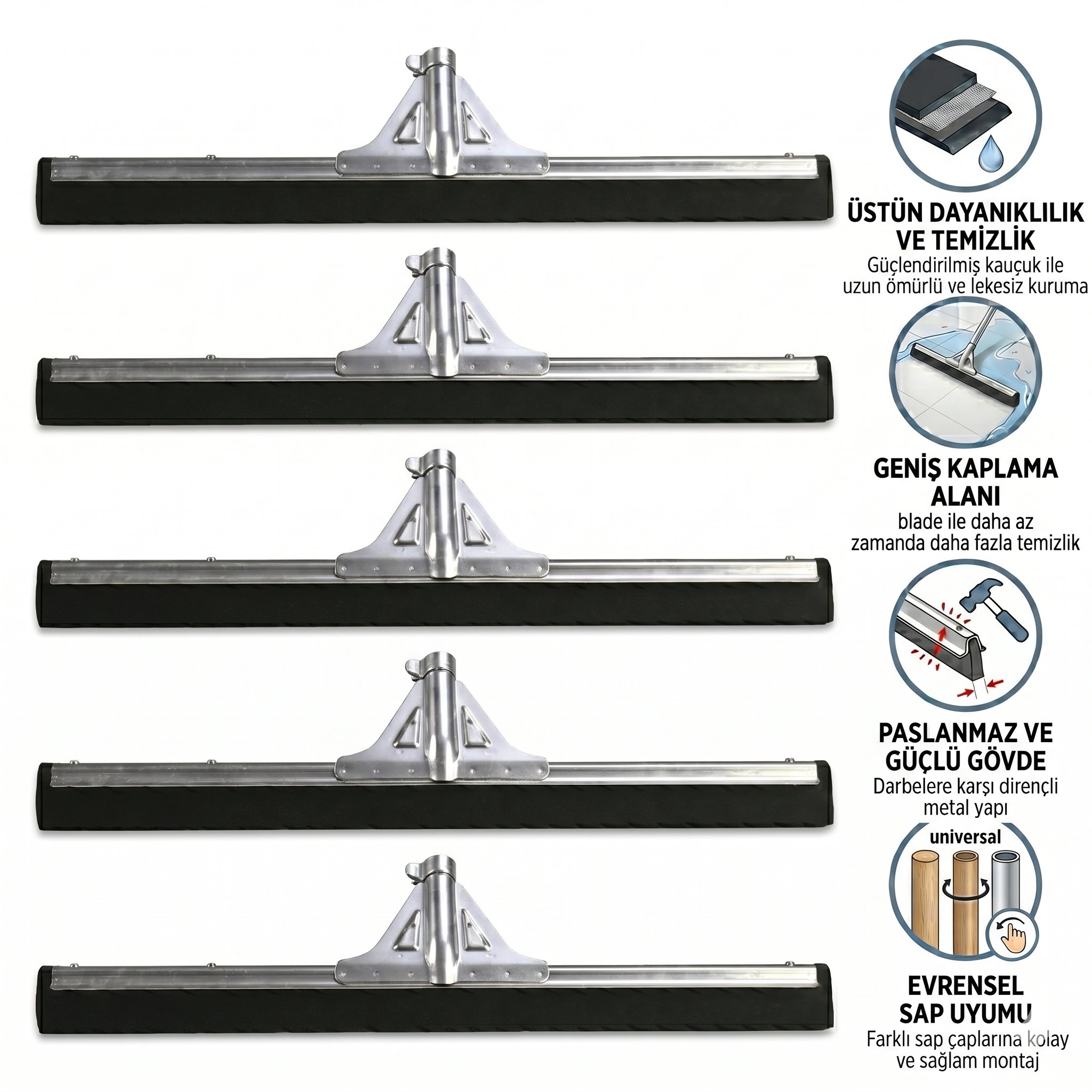 Metal Yersil - 55 Cm 5'li