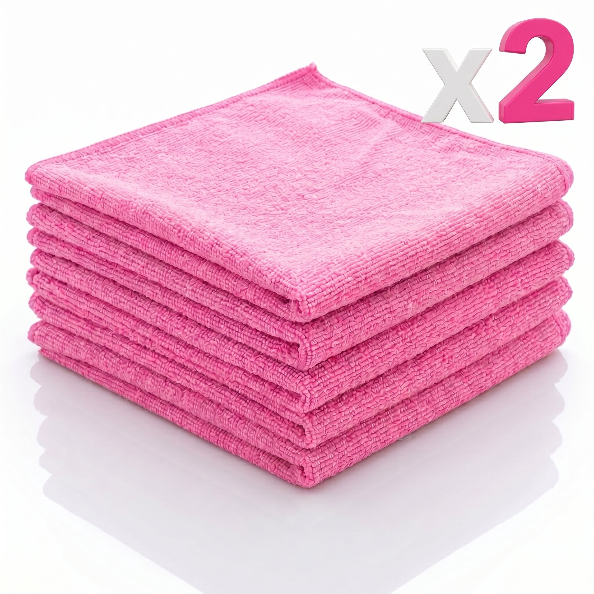 Mikrofiber Bez - 40x40 Pembe 10'lu