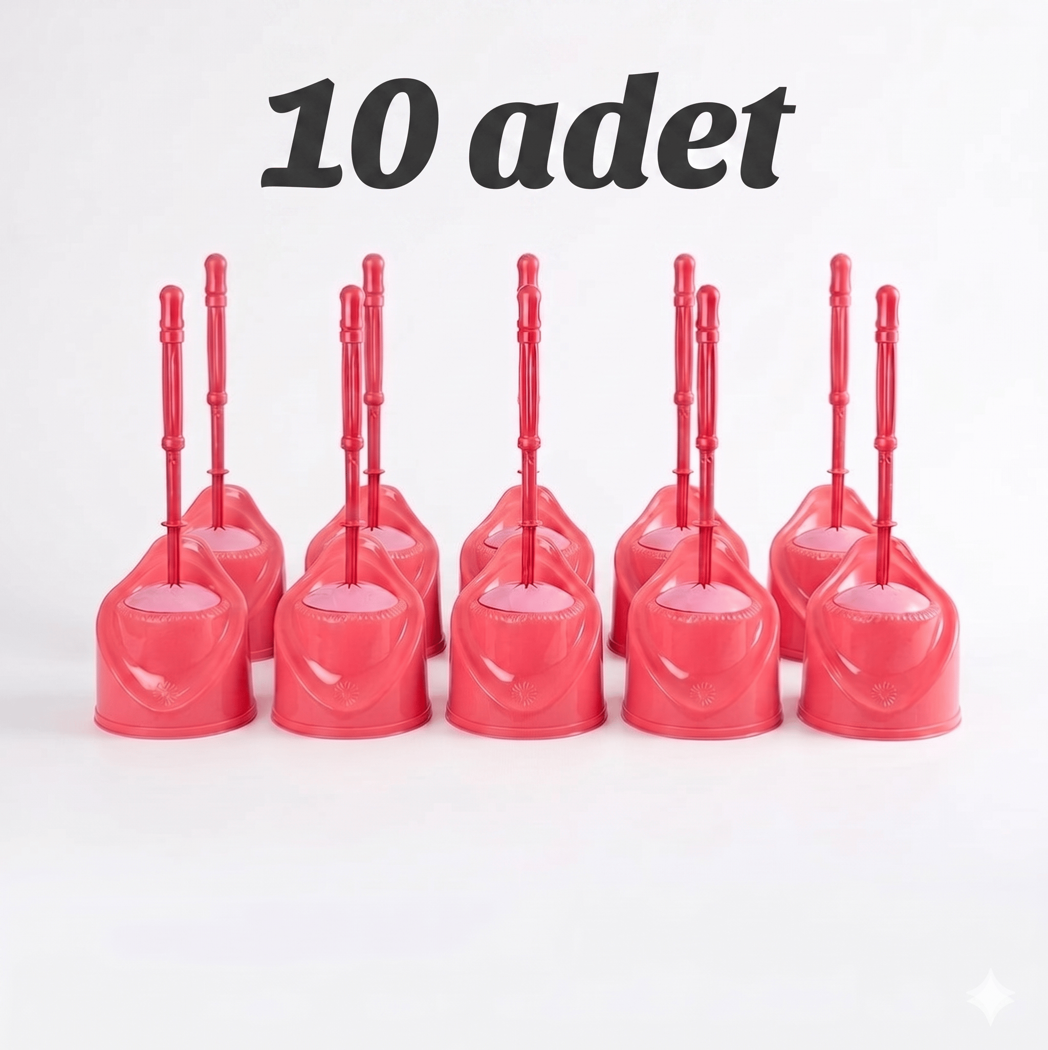 Muhafazalı WC Fırçası 10'lu