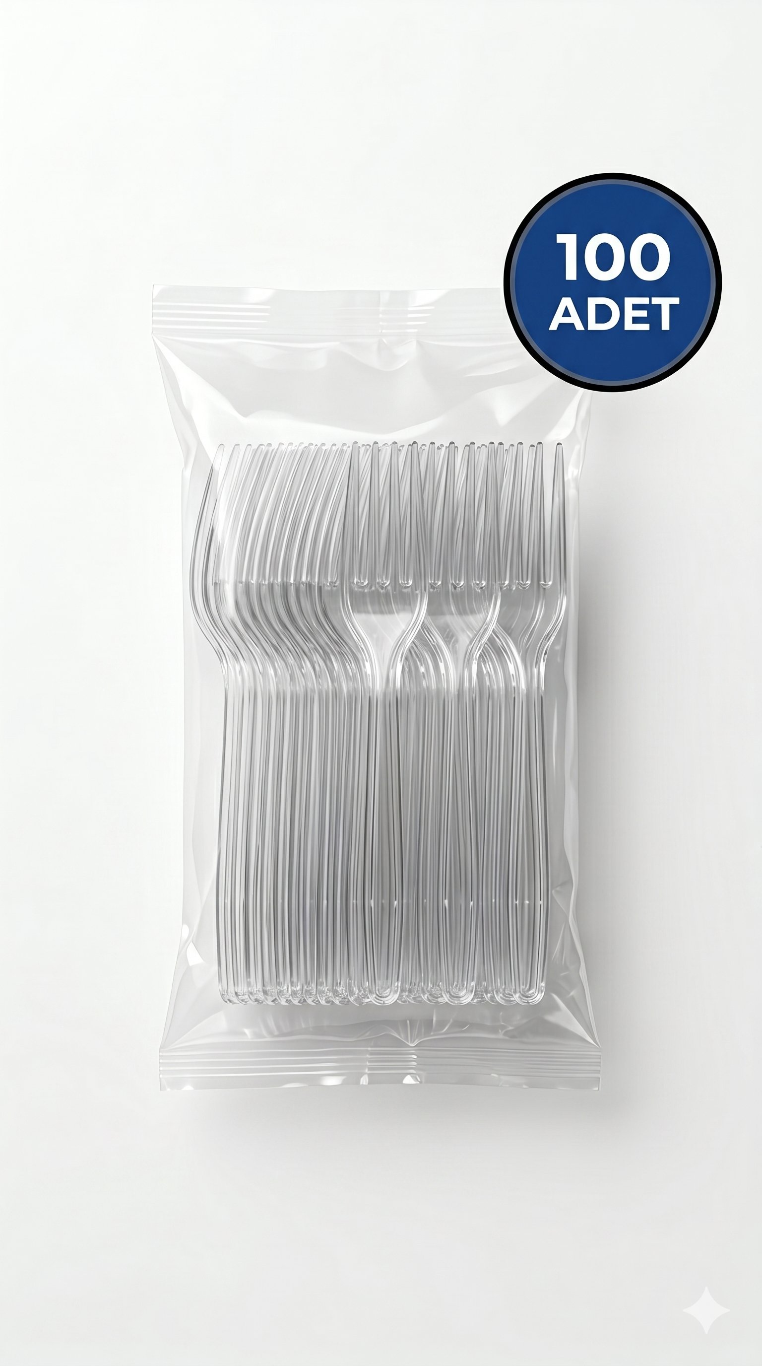 Plastik Çatal 100 Adet