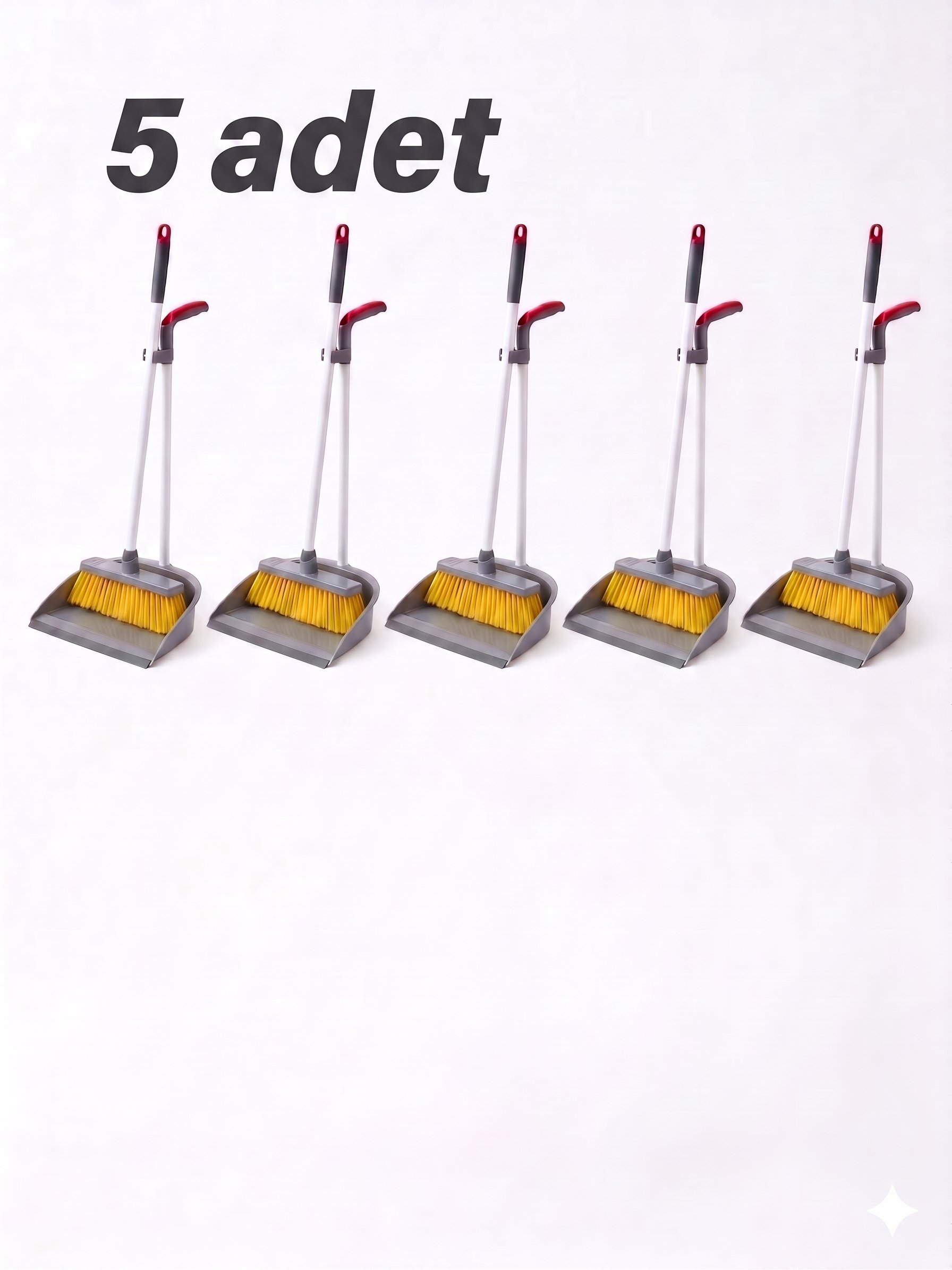 Saplı Faraşlı Süpürge 5'li