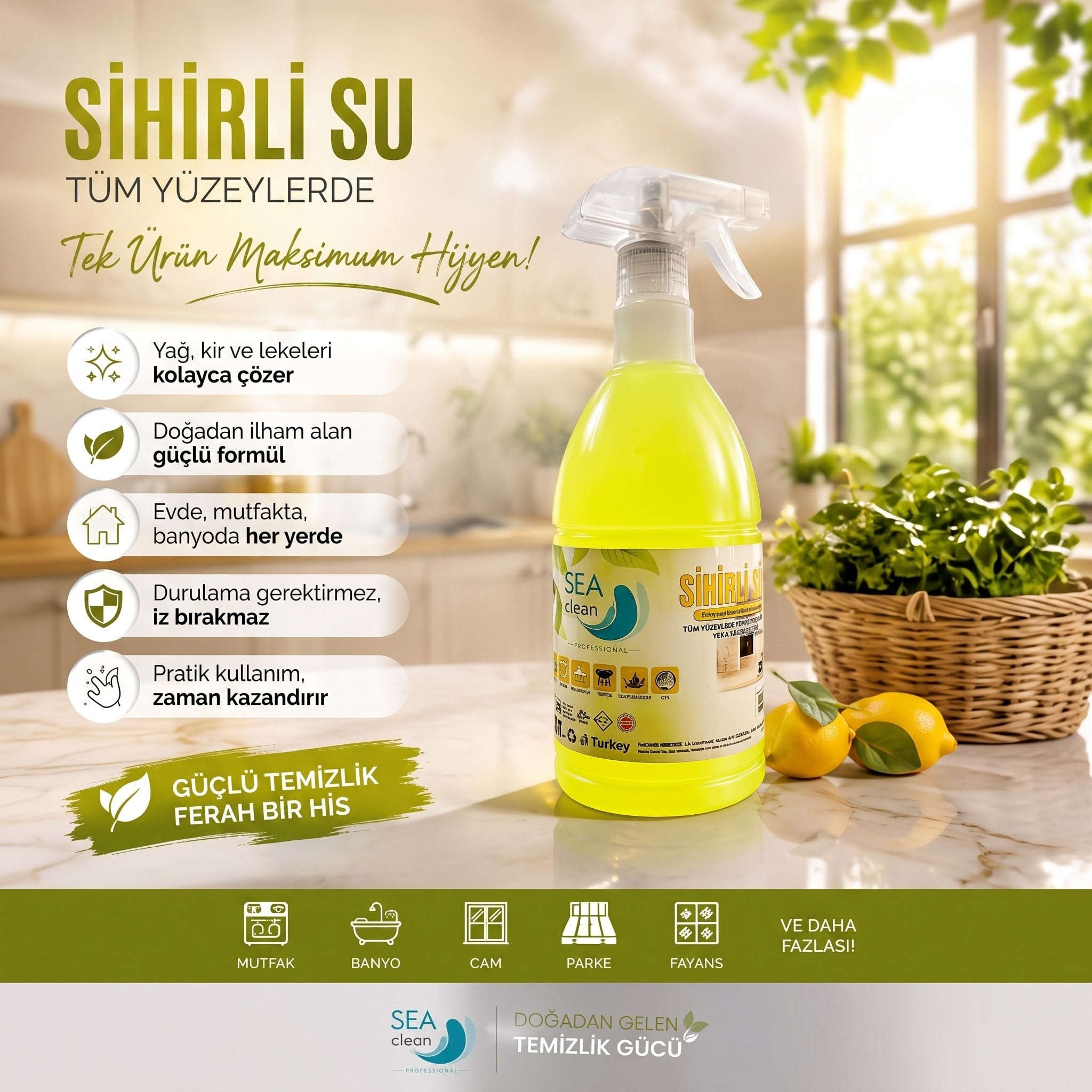 Sea Clean Sihirli Güç 1 Lt