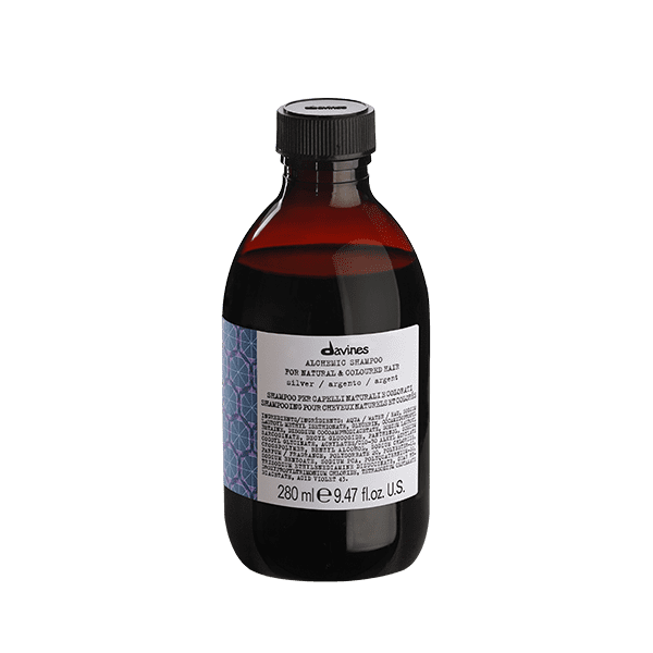 Davines Alchemic Silver Gümüş Şampuan 280ml – Beyaz, Gri ve Platin Saçlar İçin Renk Koruyucu ve Nemlendirici Şampuan