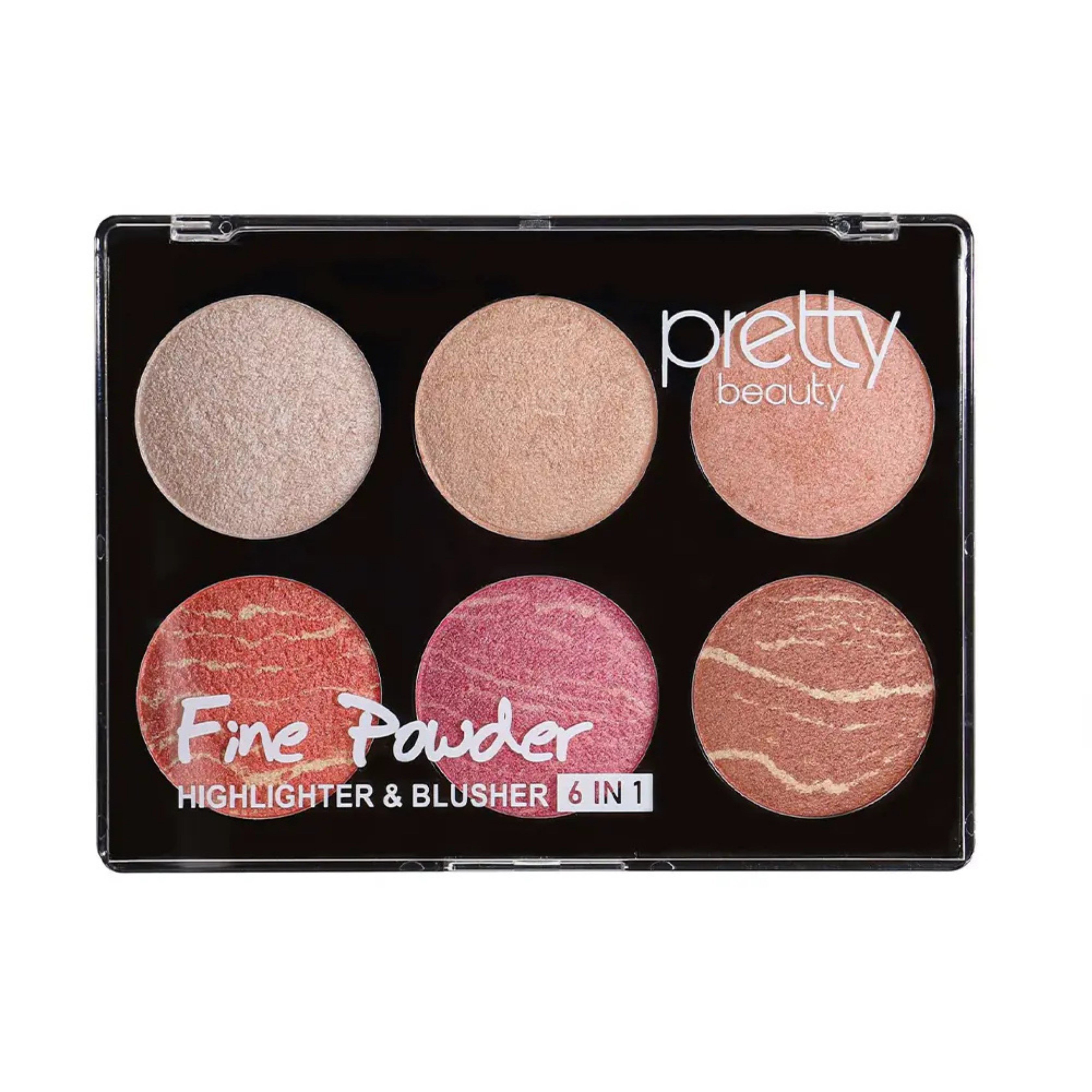 HighlighterPretty BeautyPretty Beauty Highlighter & Blusher 6in1 PB-426