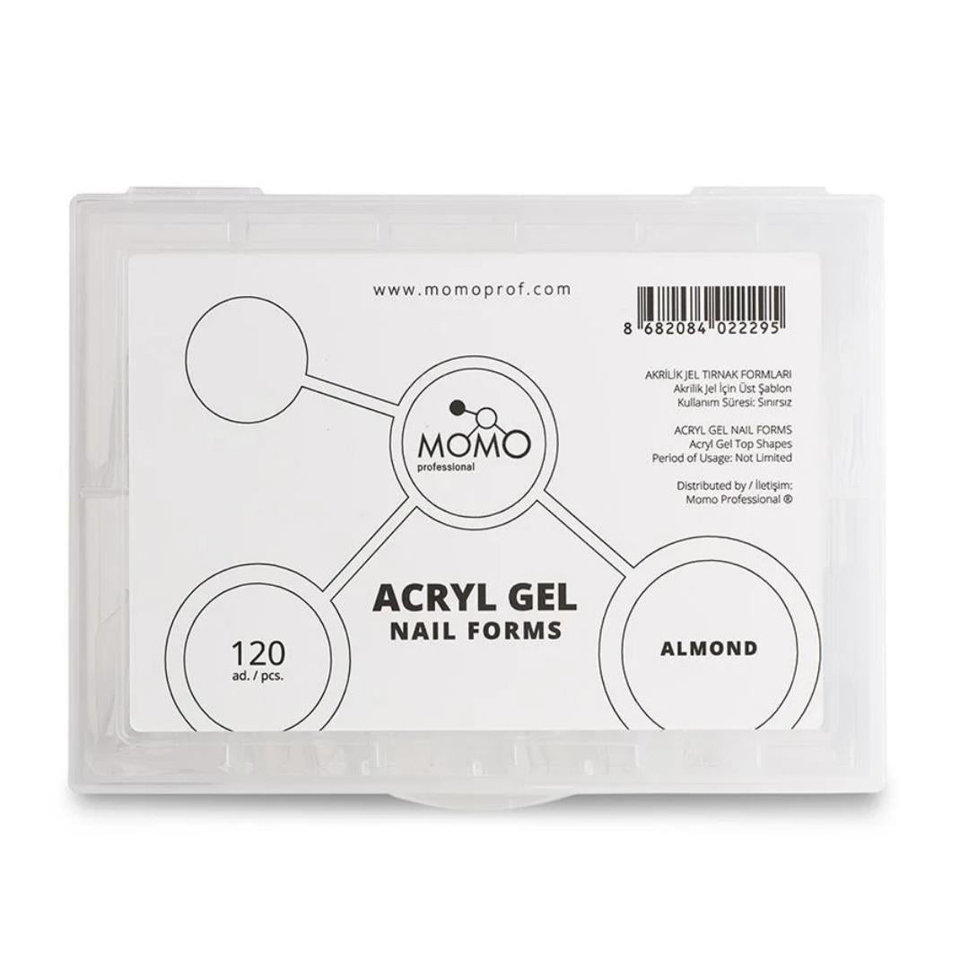 Momo Acryl Gel Tips 120pcs. Almond