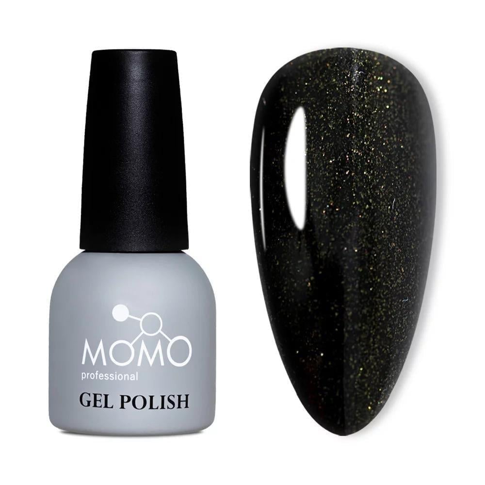 Momo Simli Seri 14ml. S019 Altın Işıltılı Siyah