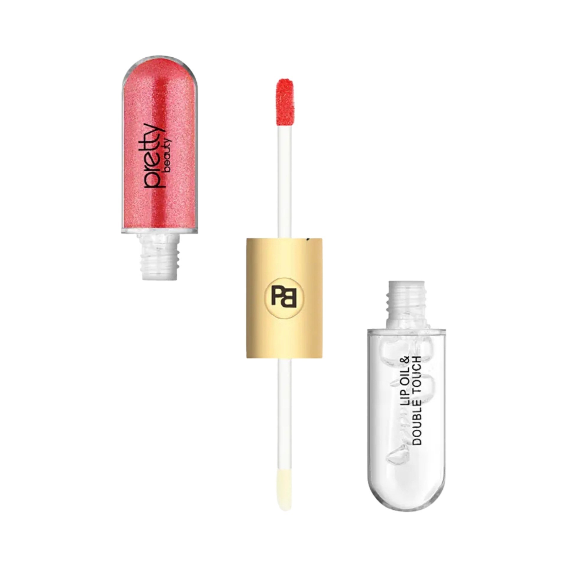 Parlatıcı - Lip GlossPretty BeautyPretty Beauty Lip Oil & Double Touch 02 PB-408B