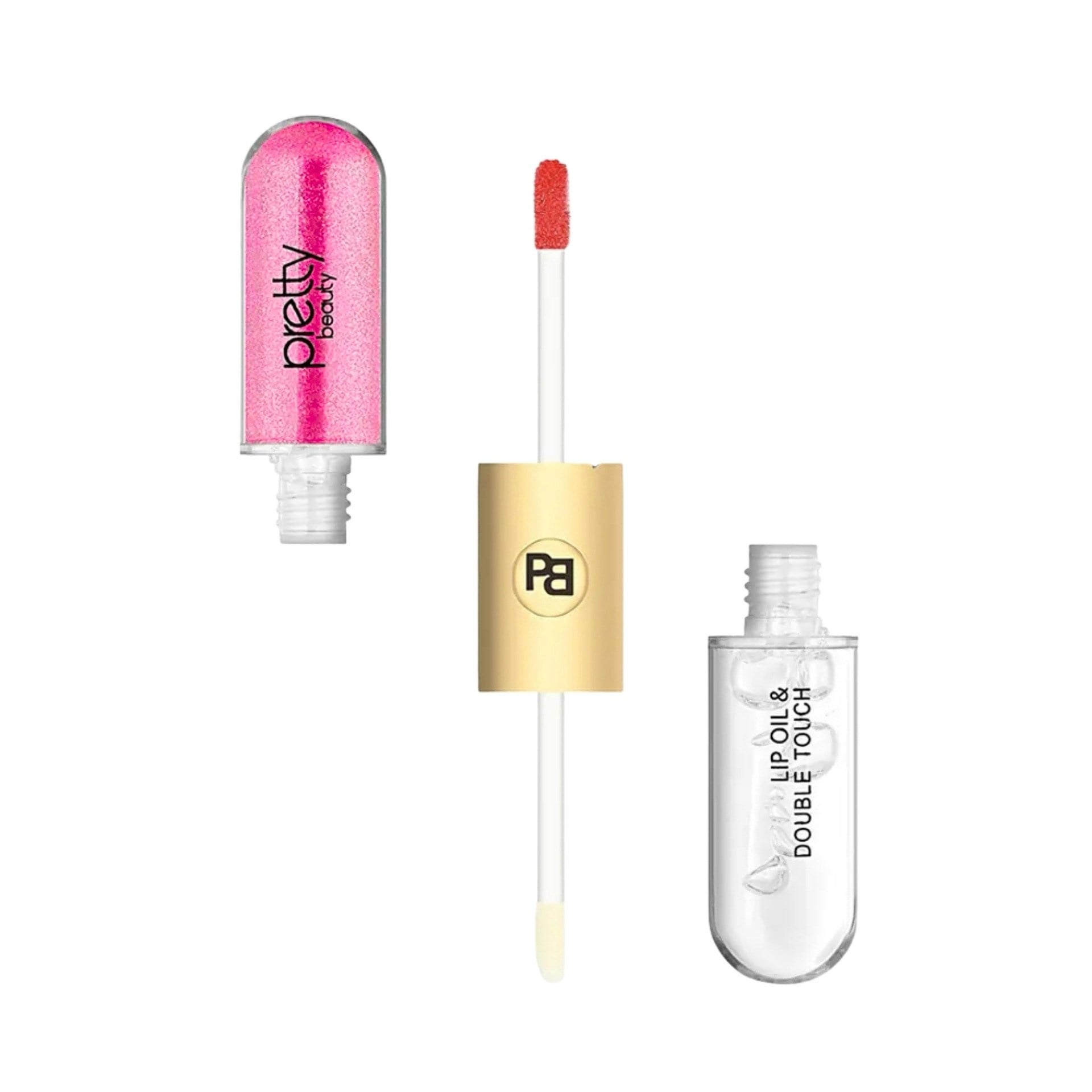 Parlatıcı - Lip GlossPretty BeautyPretty Beauty Lip Oil & Double Touch 02 PB-408C