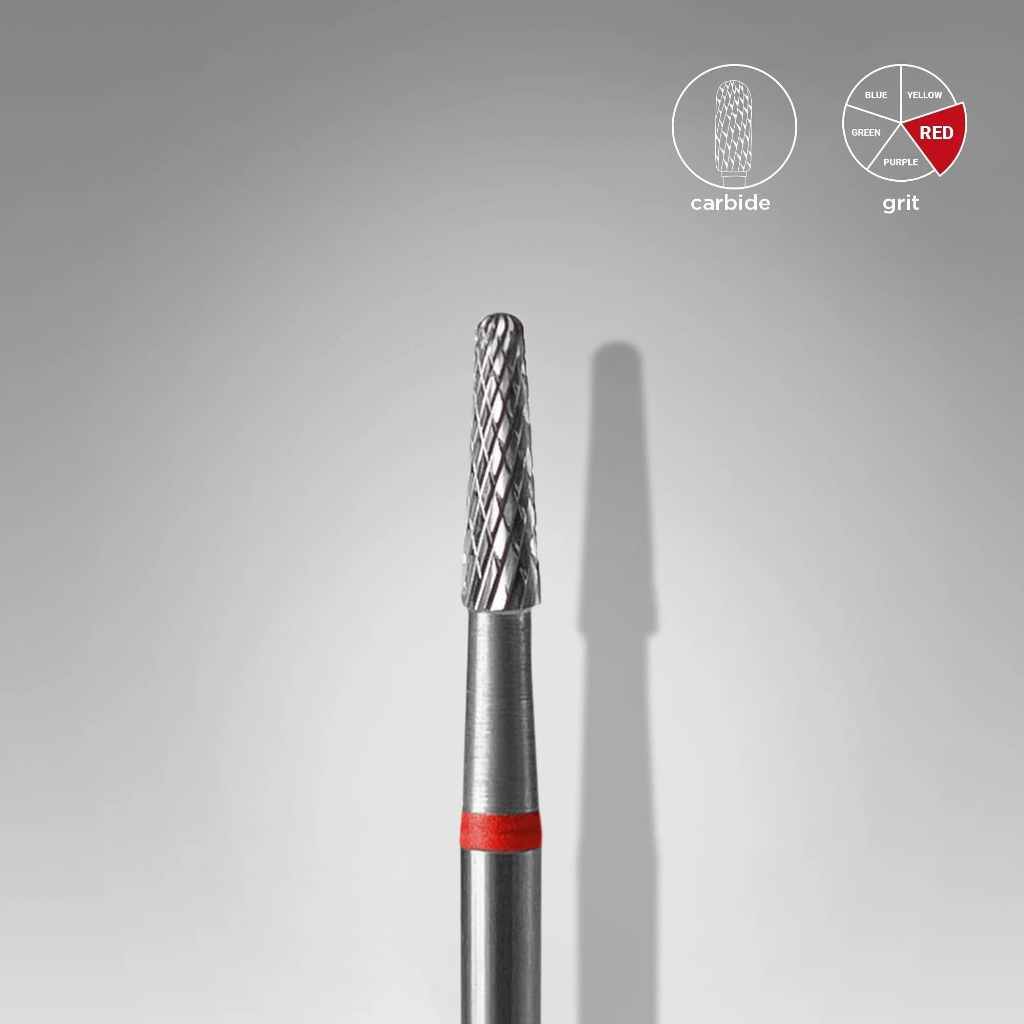 Staleks Pro Çelik Koni Freze Kırmızı FT71R023/8