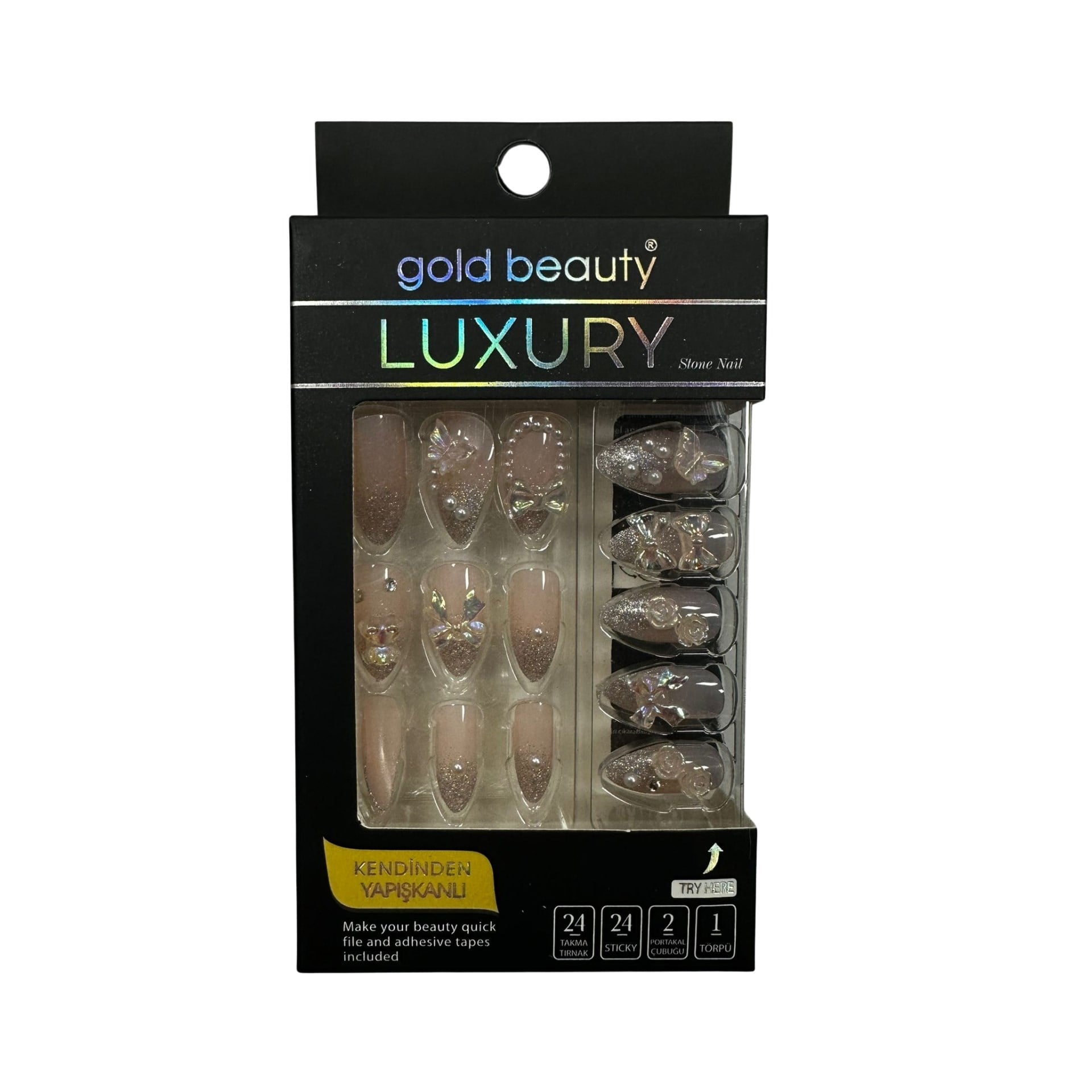 Takma TırnakGold BeautyGold Beauty Takma Tırnak EP-1525-26